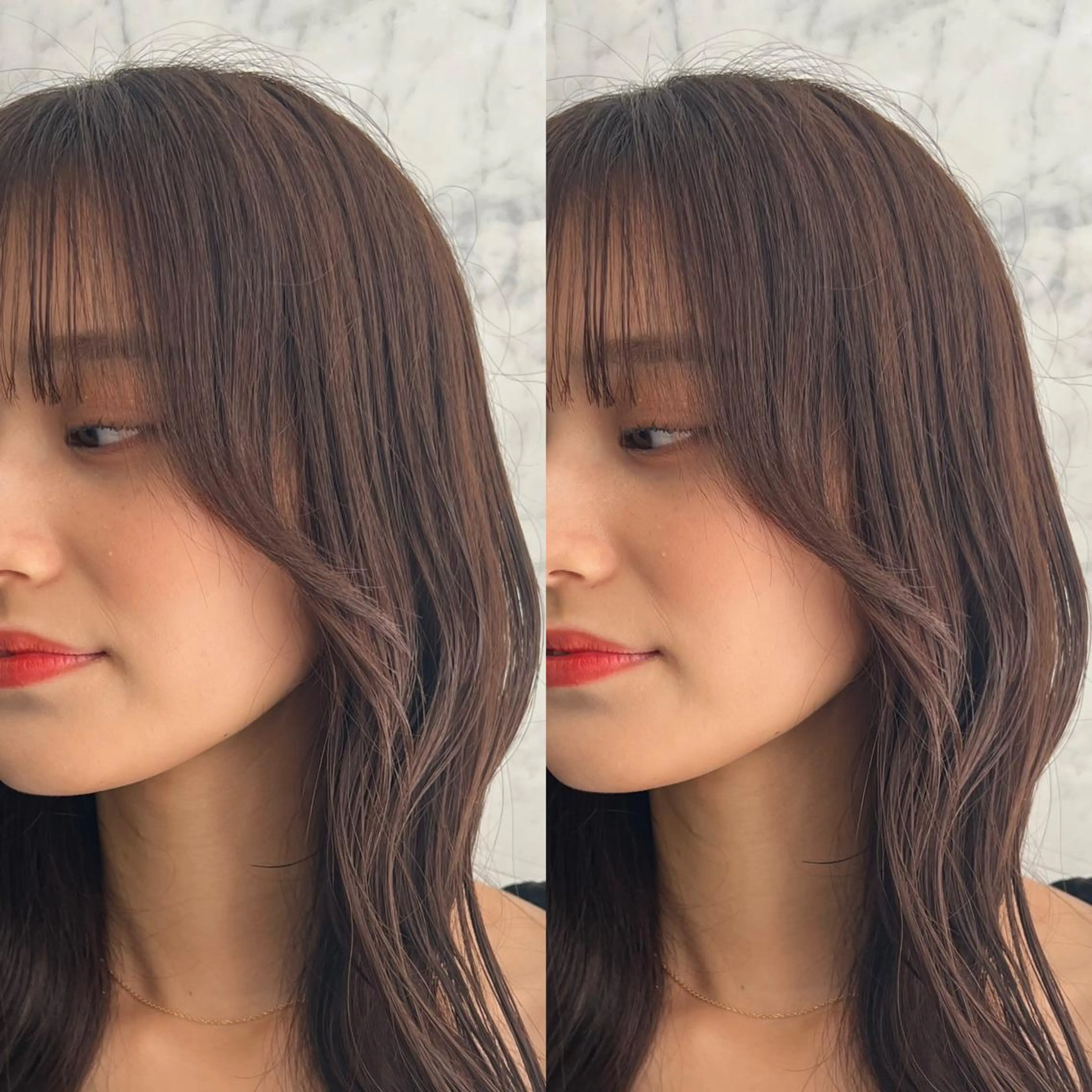 ロング カラー インナーカラー 顔周りカット 韓国風ヘア レイヤーカット カット ヘアカラー トリートメント 🍀小川大輔🍀 ボブ/ブリーチ🥇のヘアスタイル