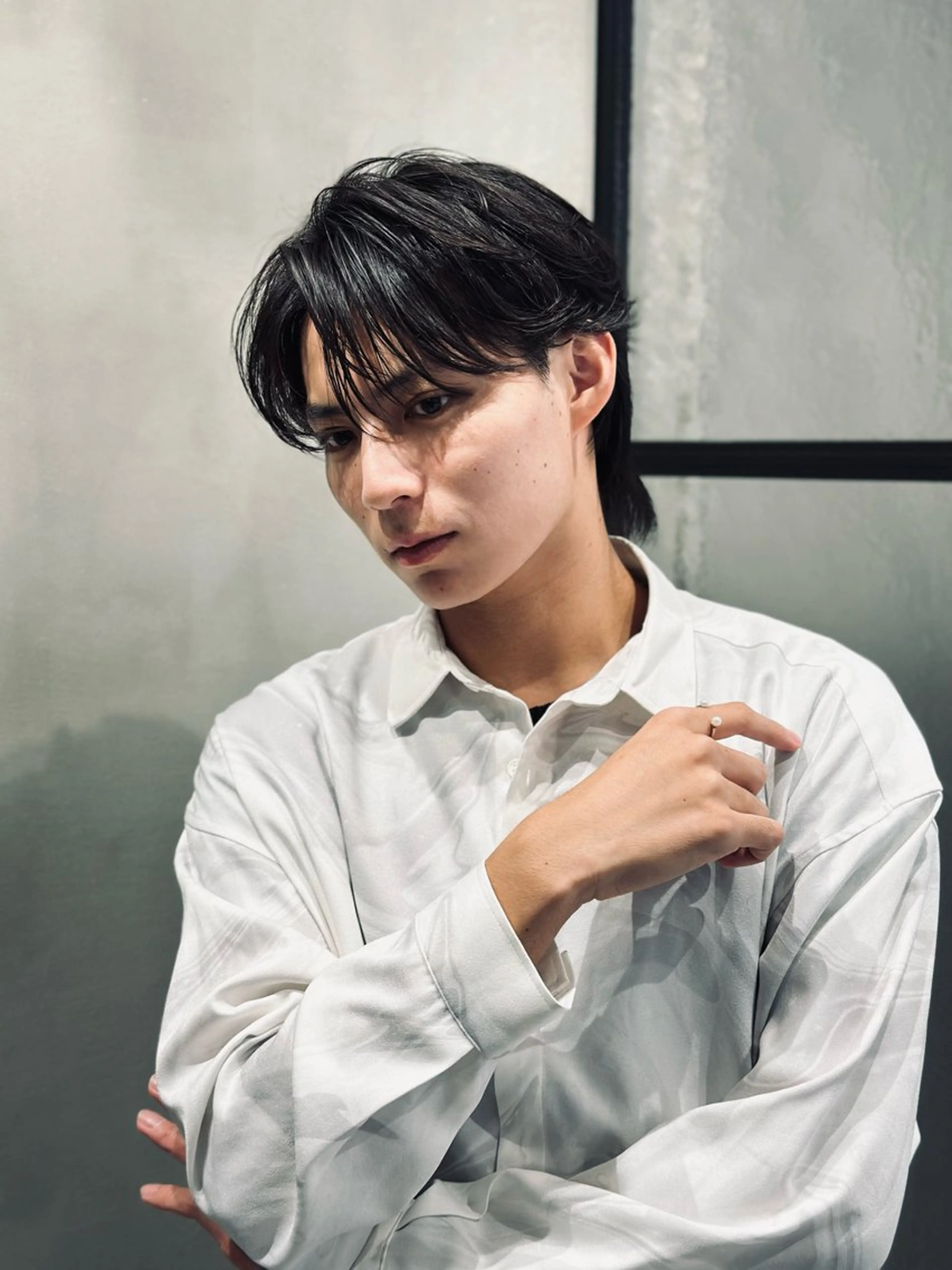 ショート パーマ メンズ 池袋センターパート No.1 裕大のヘアスタイル