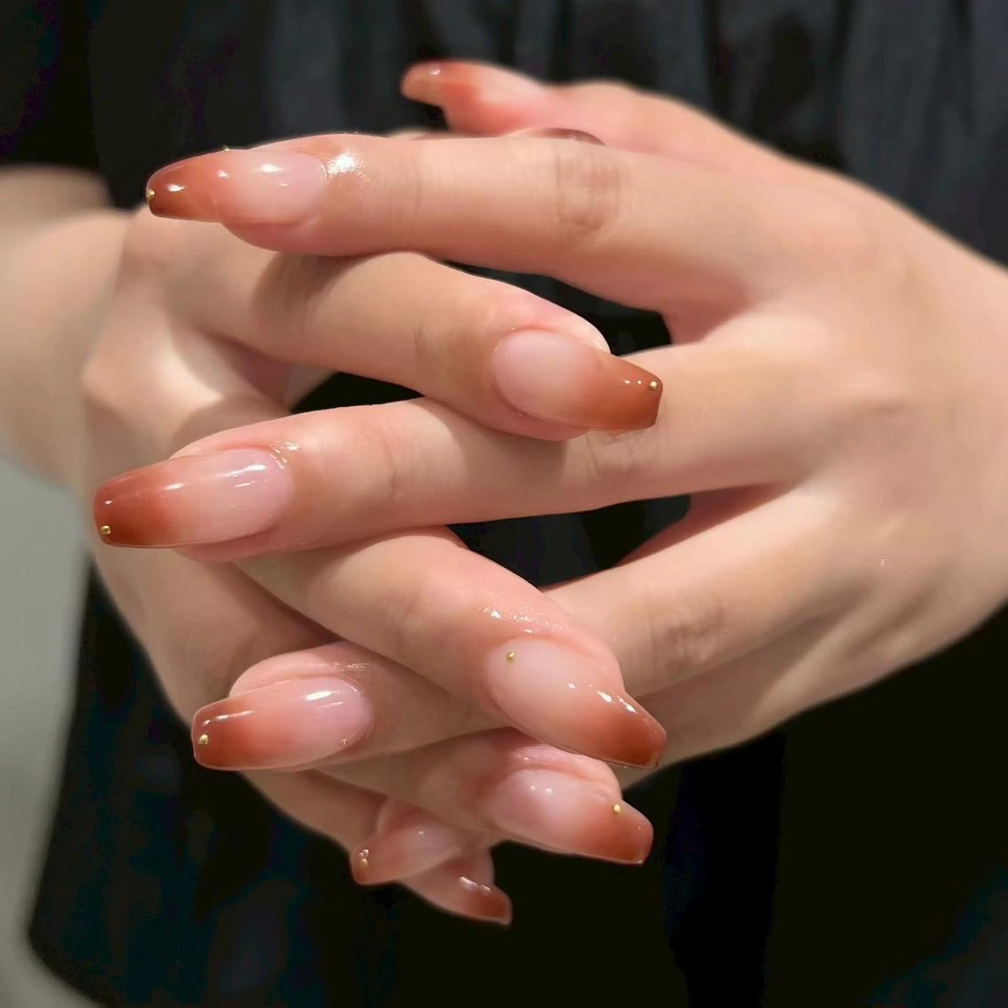 ネイル 桜ネイル フラッシュネイル フレンチネイル ジェルネイル ガラスフレンチ ハンドネイル シンプルネイル Ayaneのネイルデザイン