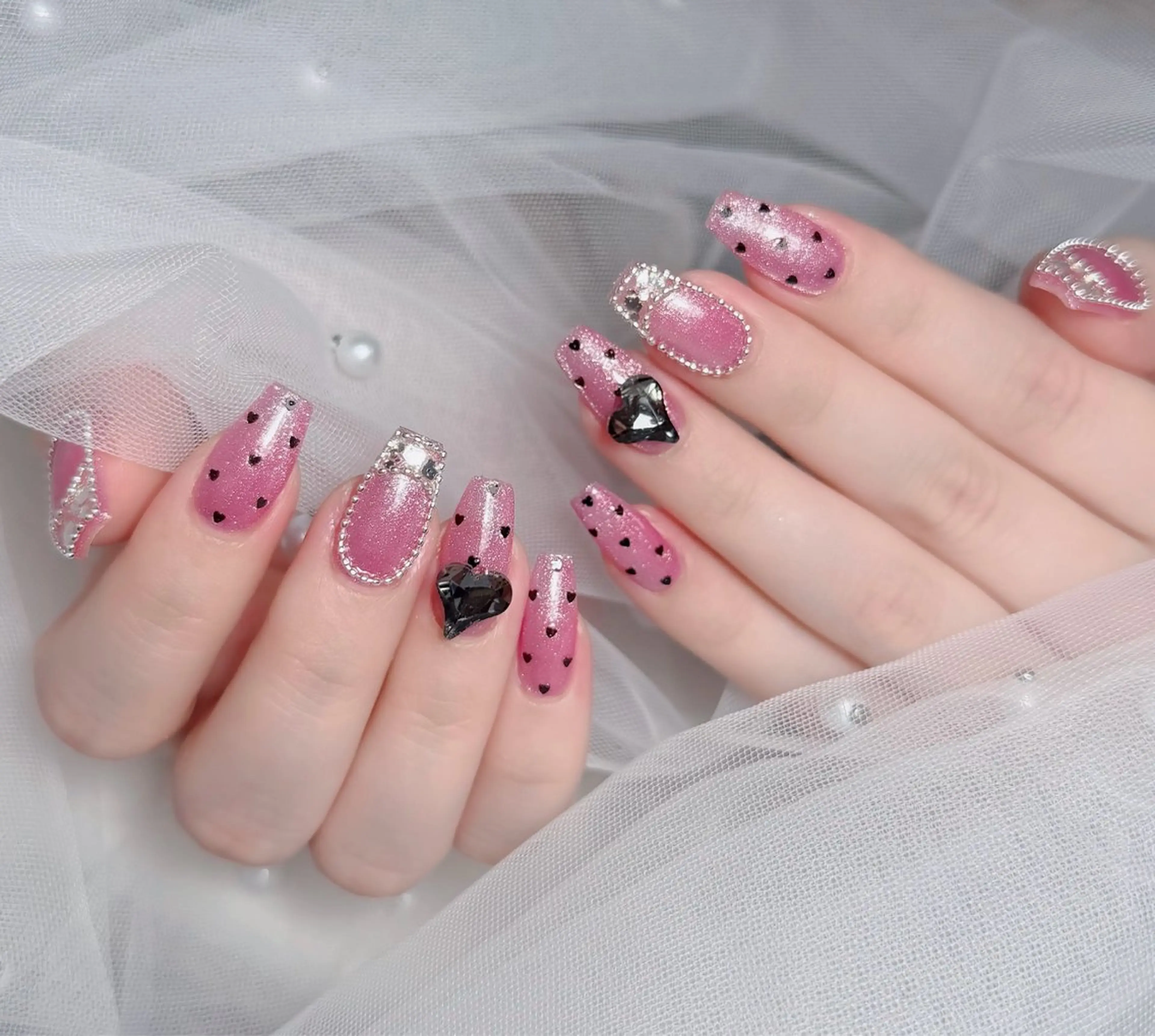 ネイル アートネイル 韓国ネイル 持ち込み ワンホンネイル ハンドネイル Lenie Nail Salonのネイルデザイン