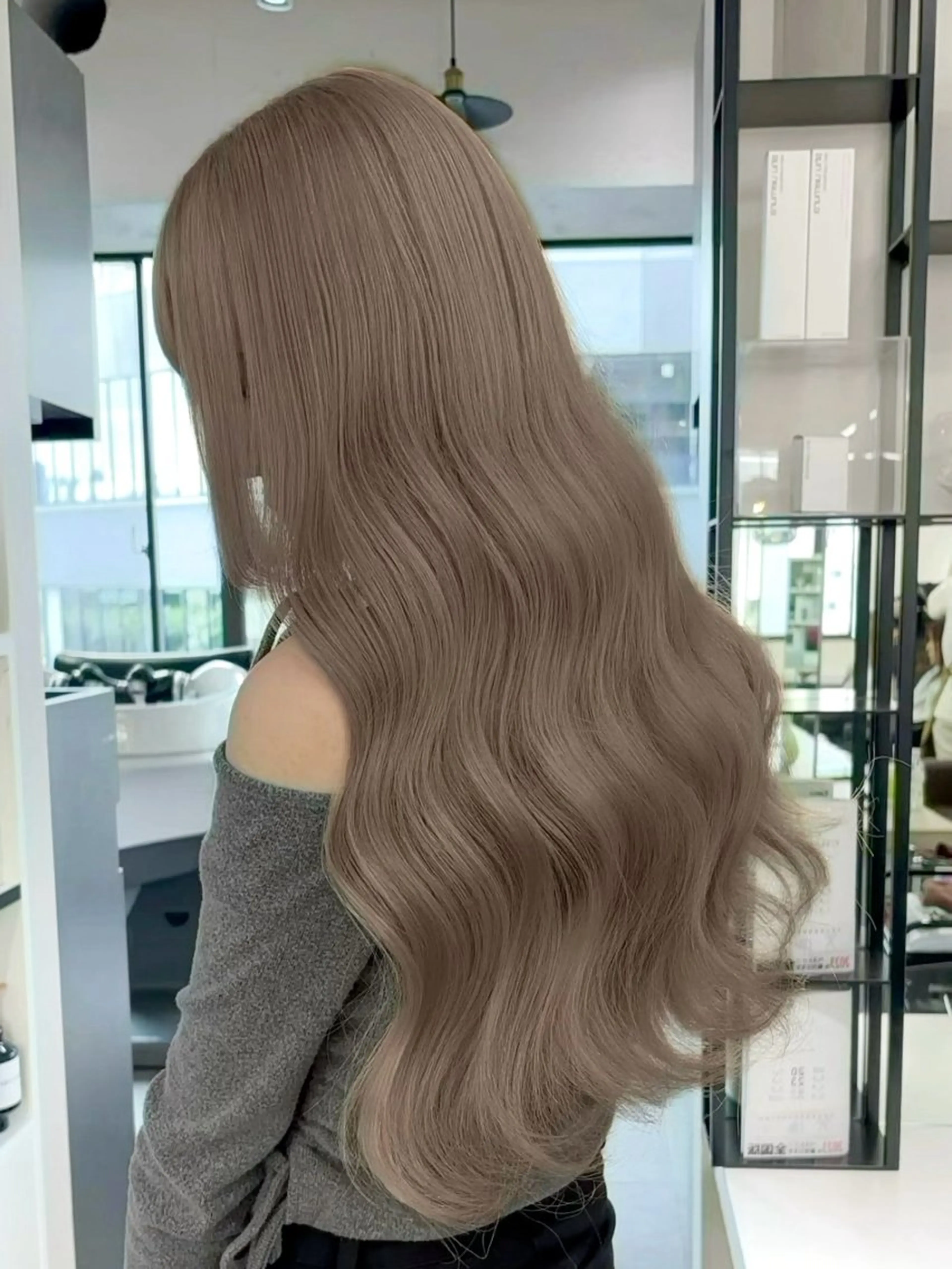 ロング ミルクティー/モテ髪 韓国スタイル/ハルトのヘアスタイル