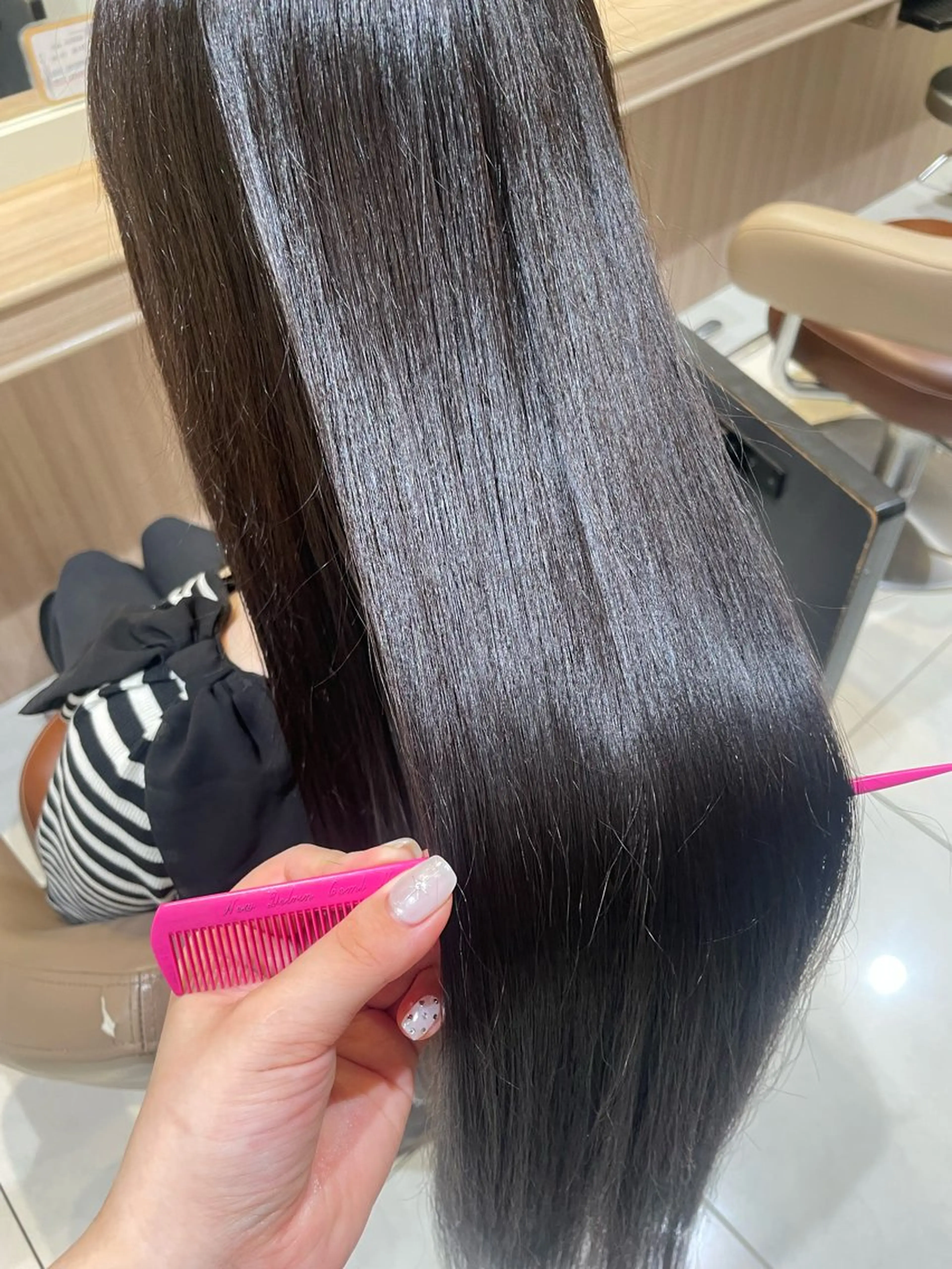 ロング パーマ 縮毛矯正 トリートメント 韓国ヘアメイク🎀/ 縮毛矯正✨山本媛香のヘアスタイル