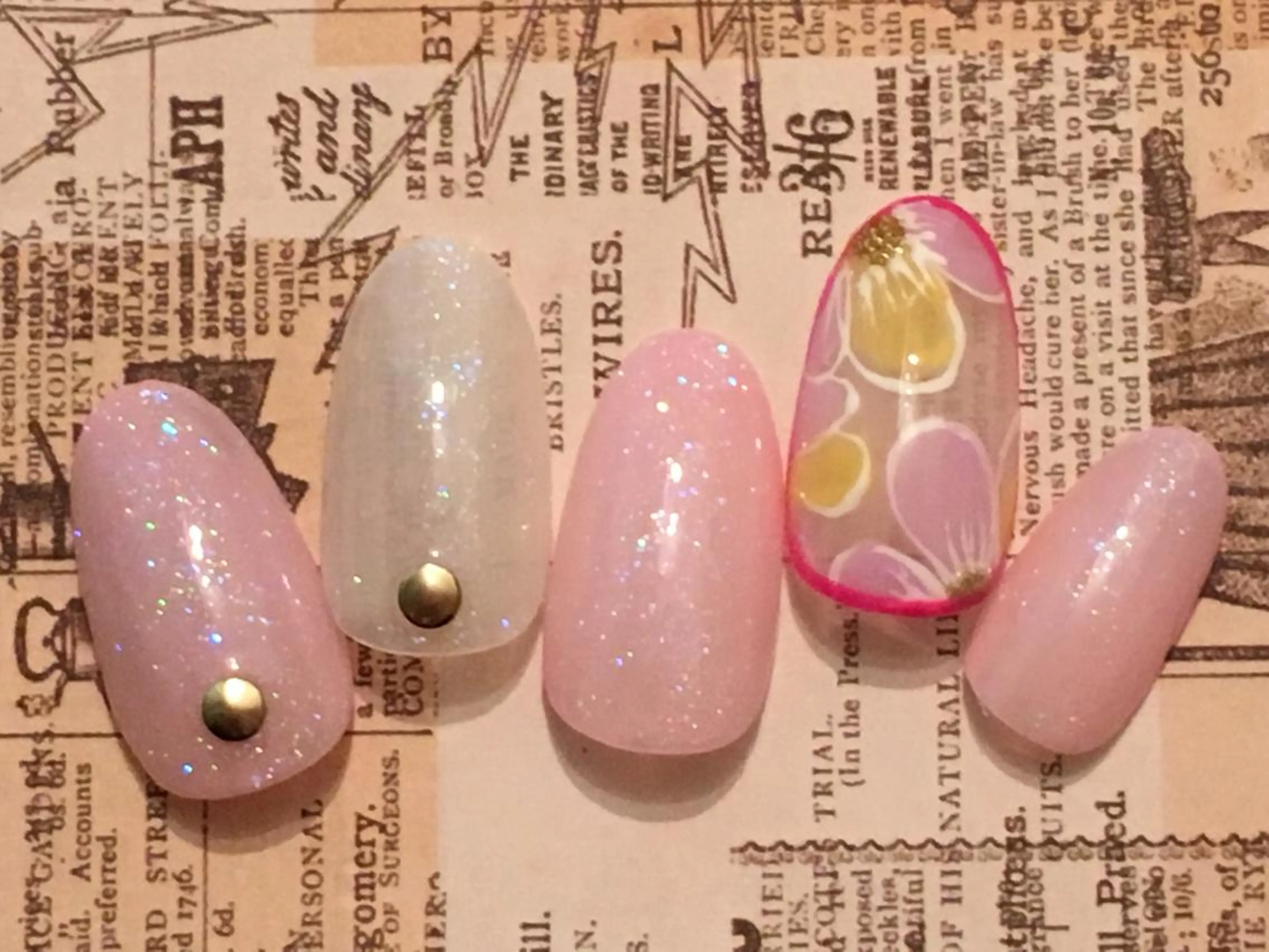 ネイル フラワーネイル 古川 里美のネイルデザイン