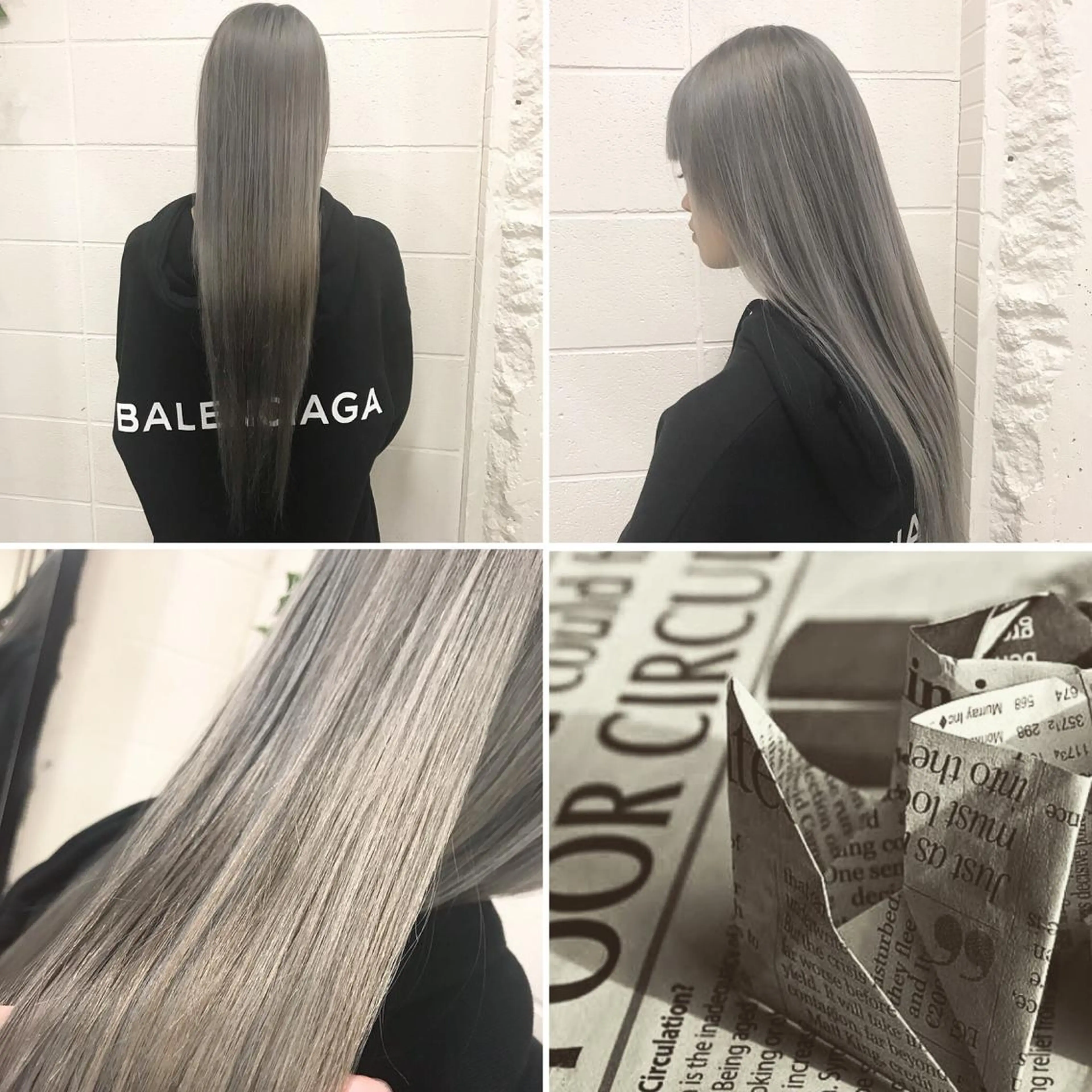 ロング カラー ヘアカラー トリートメント 🌈推し色派手髪 ハイトーンShinのヘアスタイル