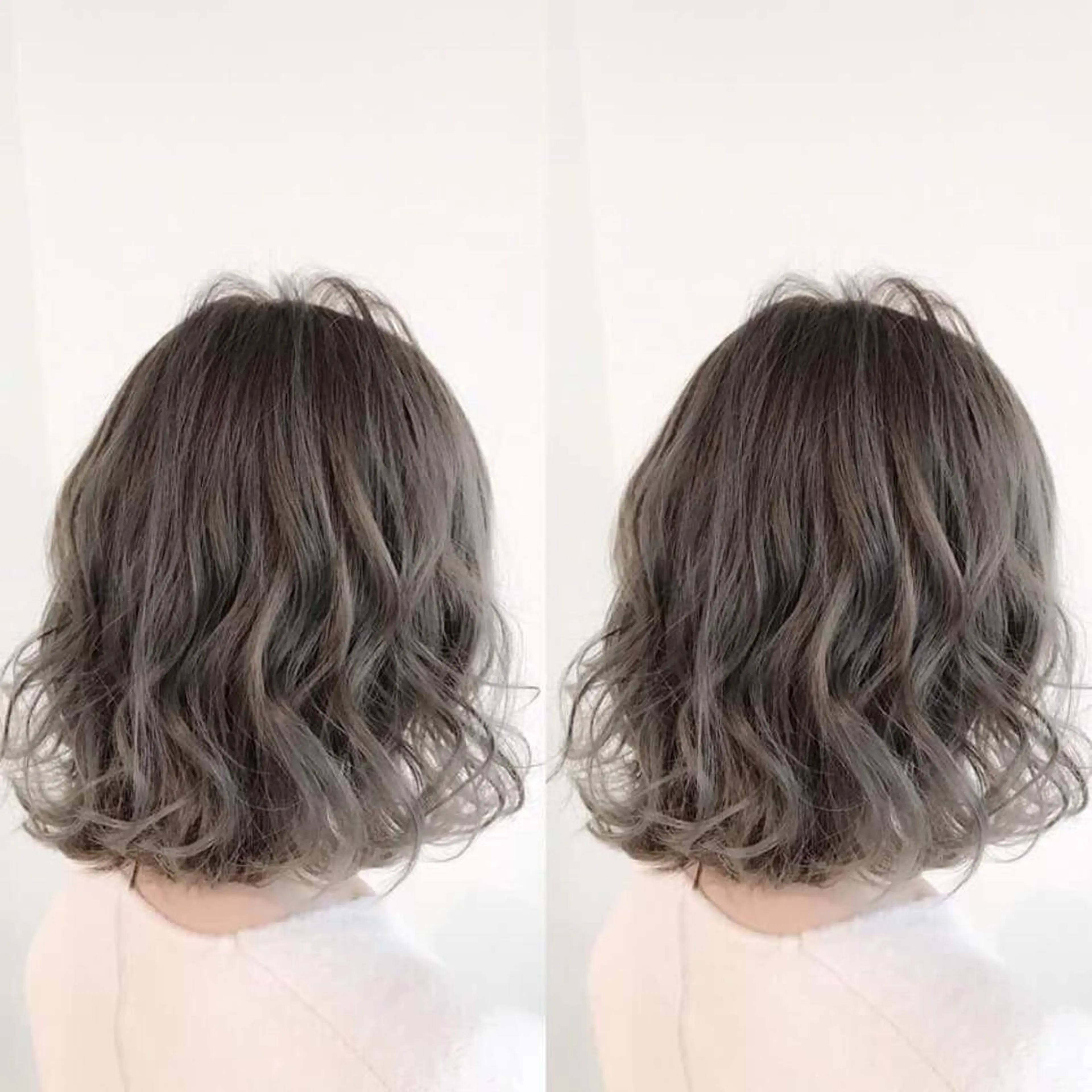 ショート カラー パーマ グラデーションカラー グレージュ ✖️リーアキト LEEAKITO✖️のヘアスタイル