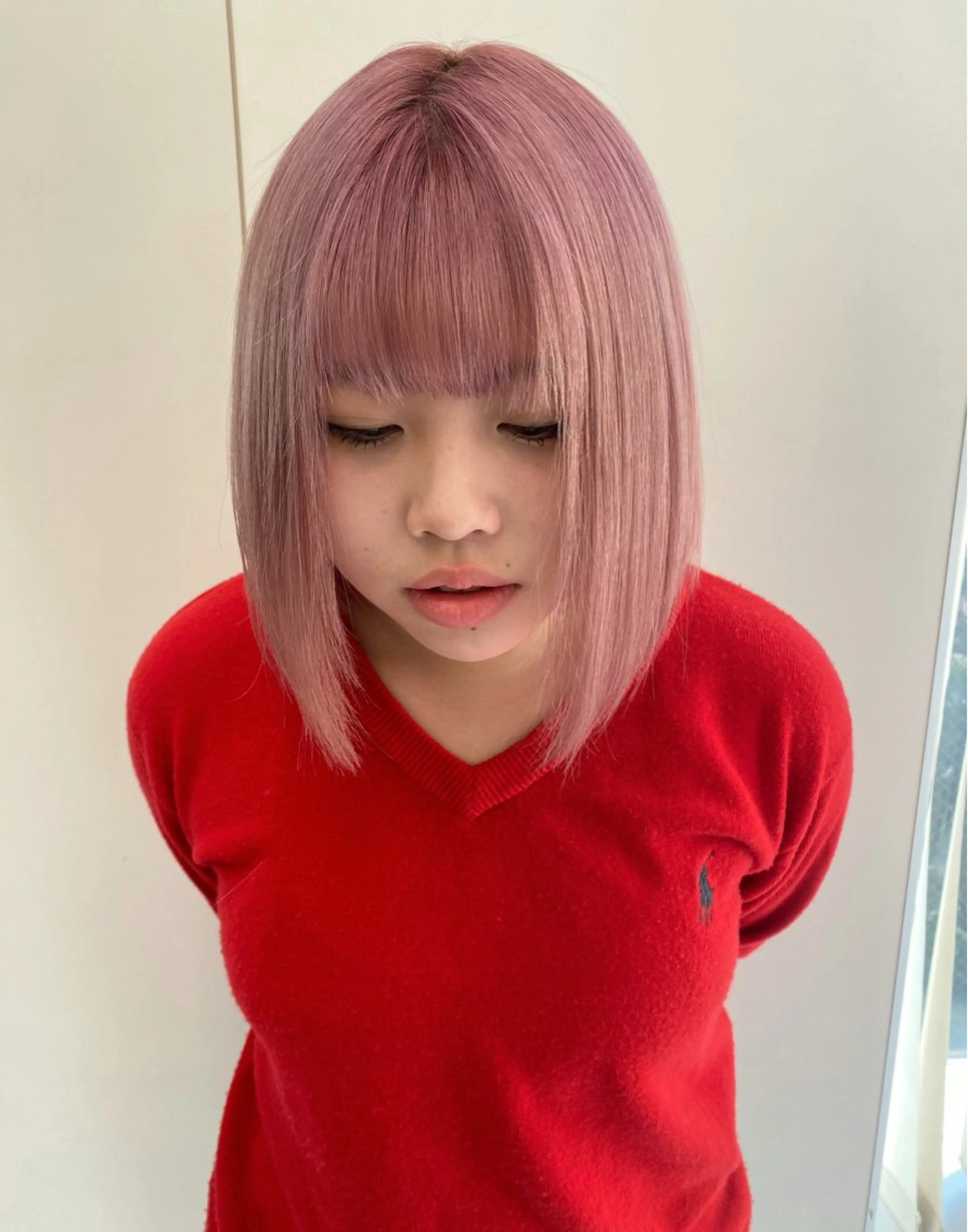 ミディアム カラー ヘアカラー 谷川あかり /ナチュラルパーマのヘアスタイル