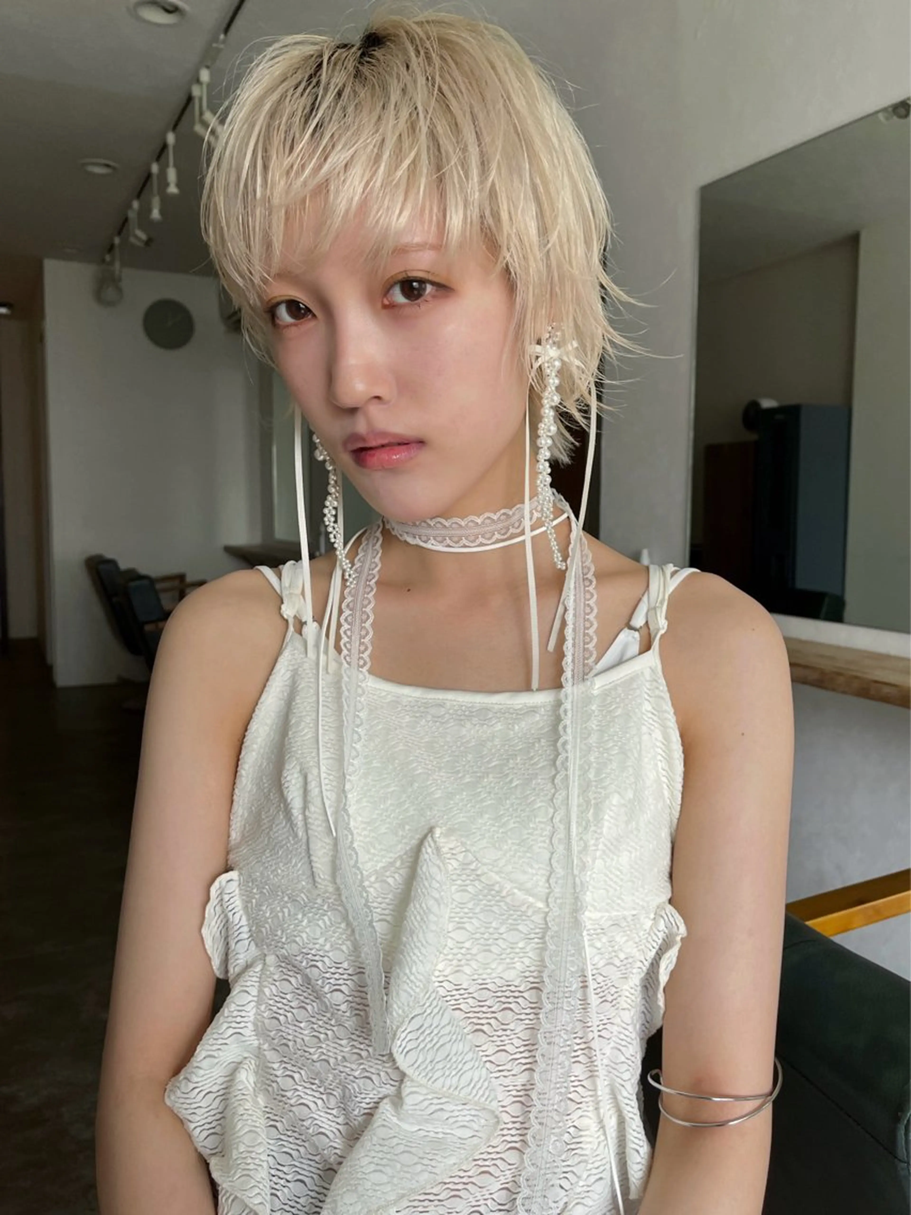 ミディアム カラー ブリーチ ケアブリーチ ハイトーンカラー 金井京介/レイヤー /パーマのヘアスタイル