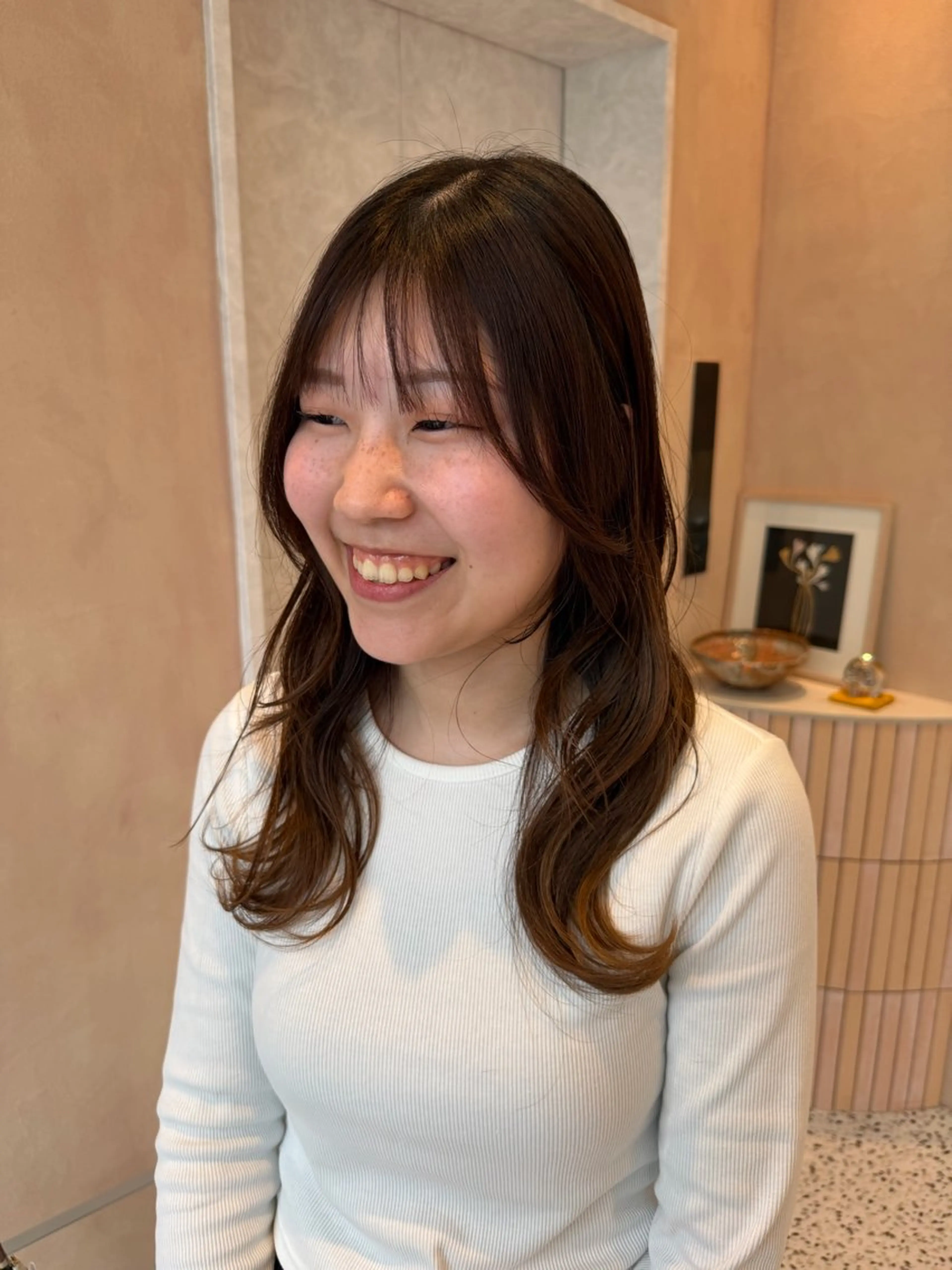 ロング レイヤーカット 似合わせカット 中里 恵梨のヘアスタイル