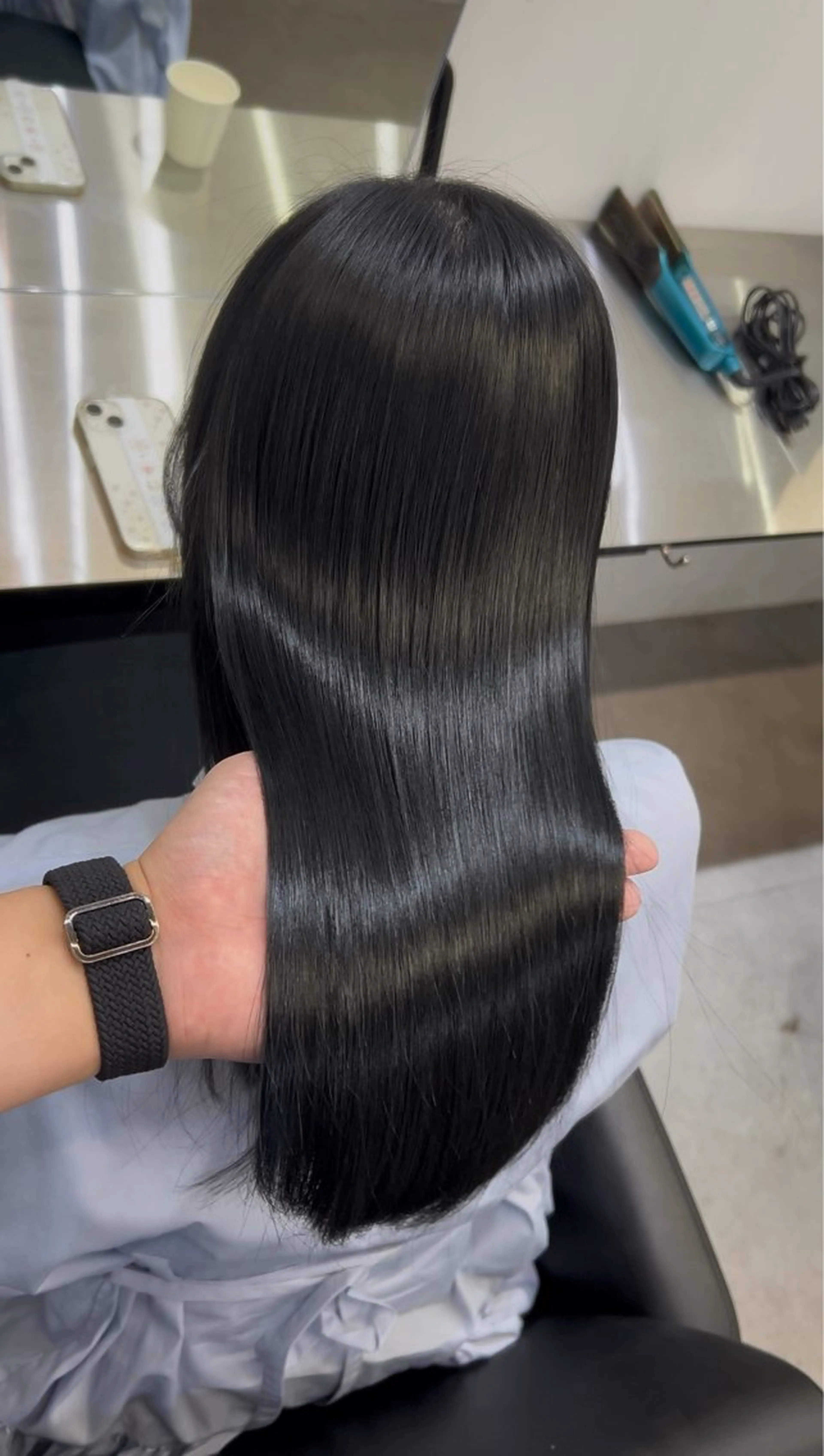 ロング カット ヘアカラー 縮毛矯正 トリートメント 髪質改善/縮毛矯正/ 似合わせ/青木孝憲のヘアスタイル