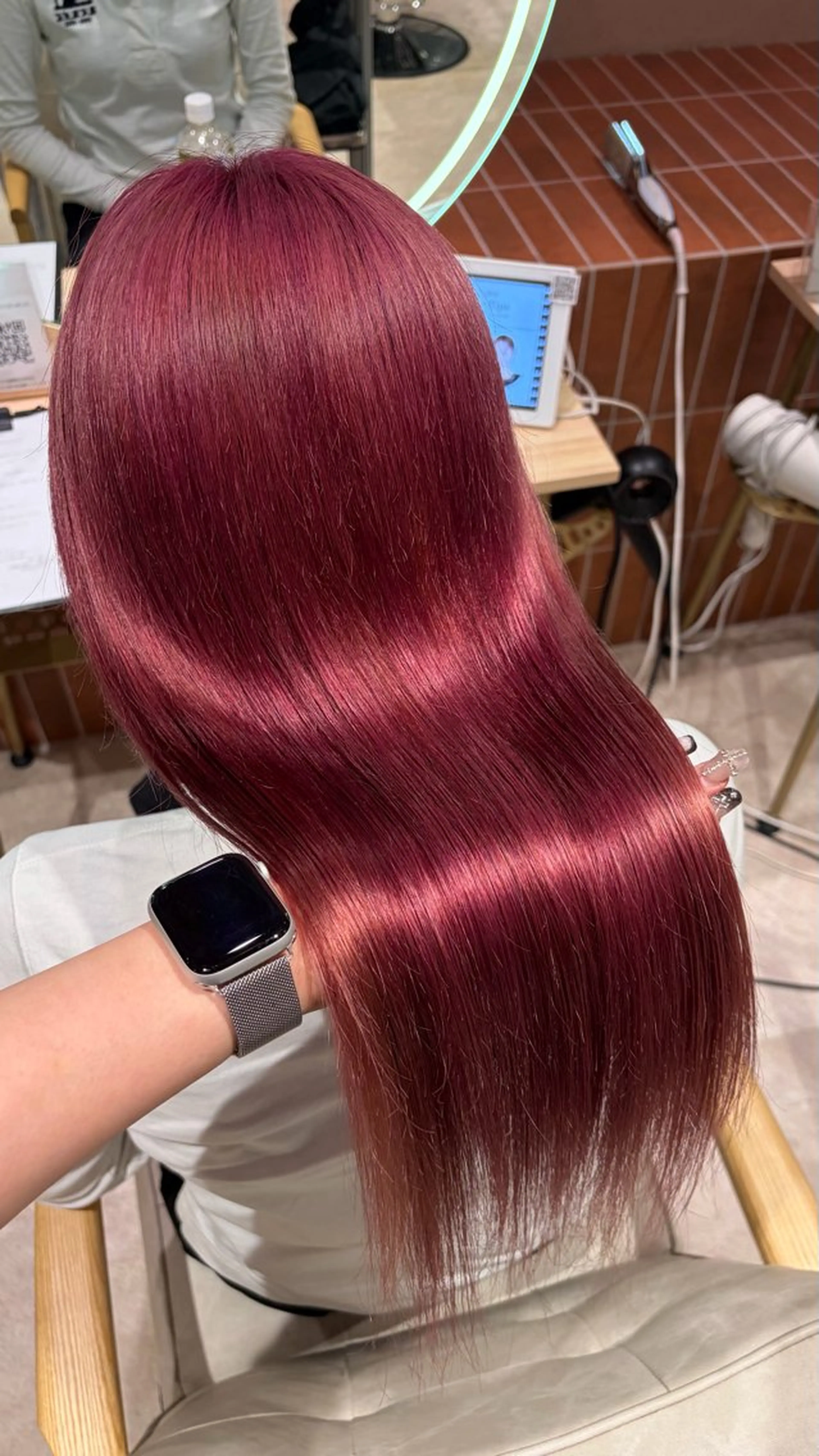 ロング カラー ヘアカラー トリートメント 🎀暖色カラー/ ハナ🎀のヘアスタイル