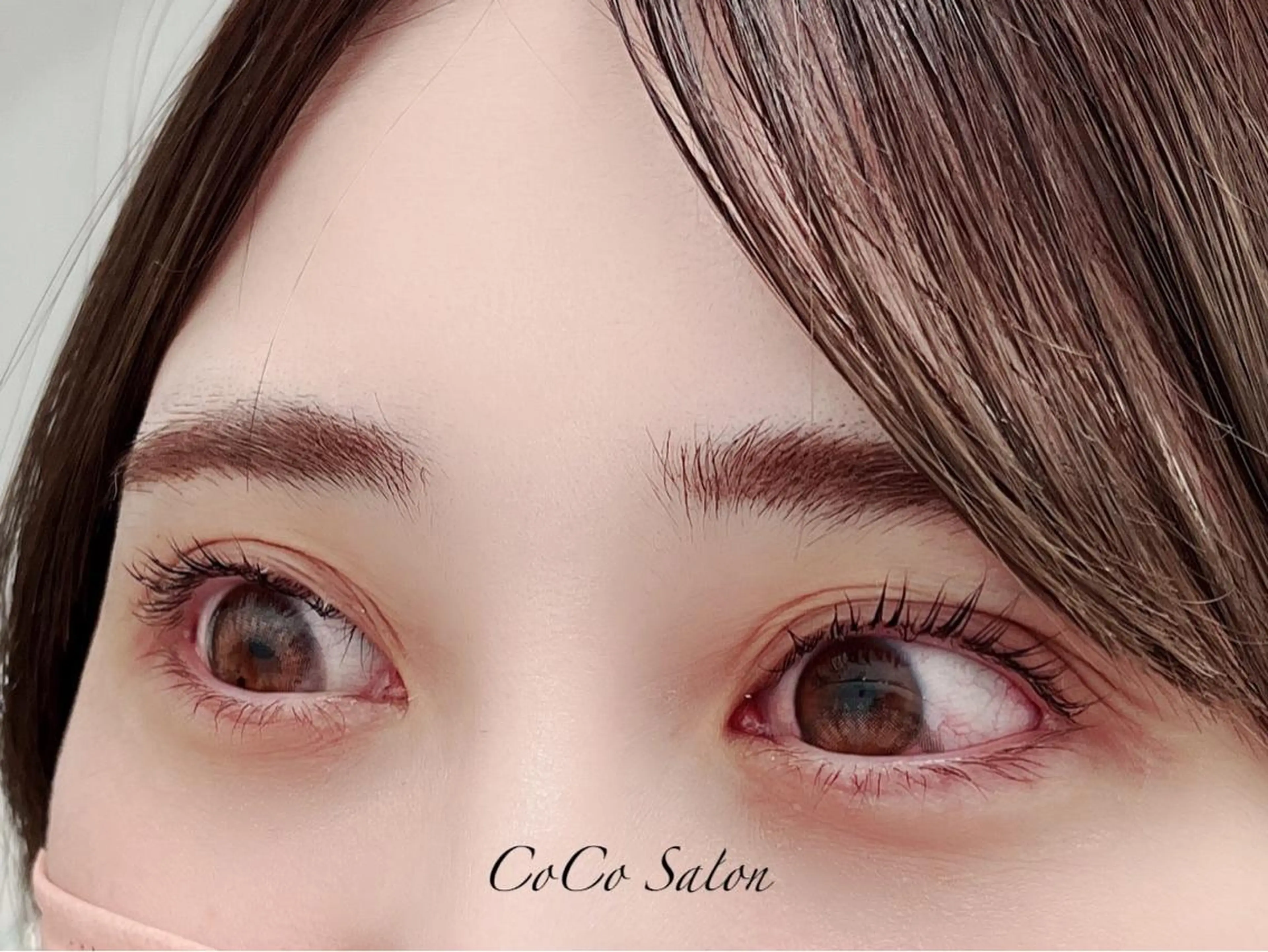 マツエク・マツパ パリジェンヌラッシュリフト 一重×まつ毛パーマ CoCoSalon ネイル/まつ毛予約のネイルデザイン