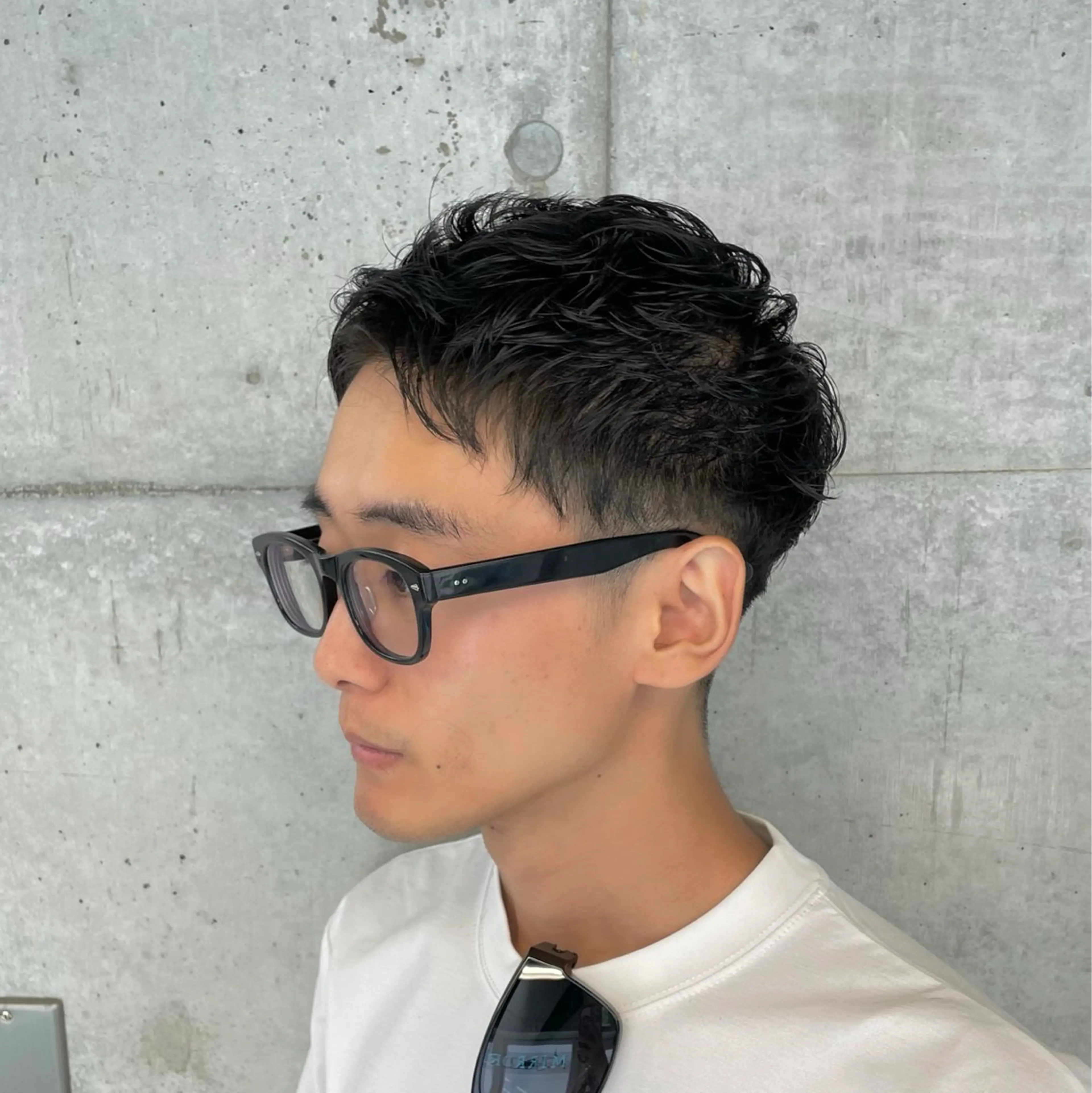 メンズカット➕眉カット➕シャンプー👦🏻 〈#韓国#センターパート#マッシュ#ショート〉の写真