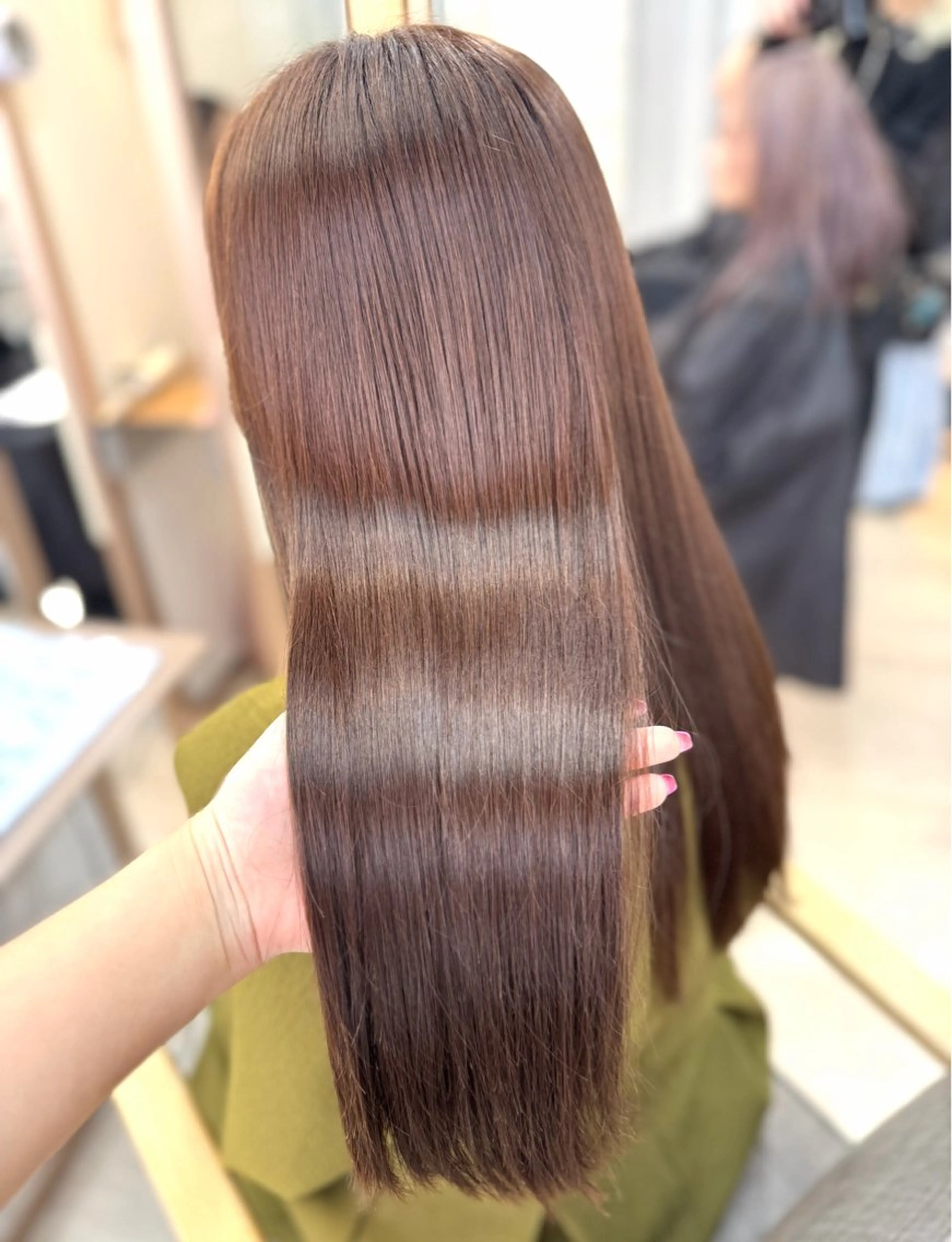 ロング カラー ヘアカラー トリートメント 🩶鈴木茉奈🩶艶髪 /透明感/暖色カラーのヘアスタイル