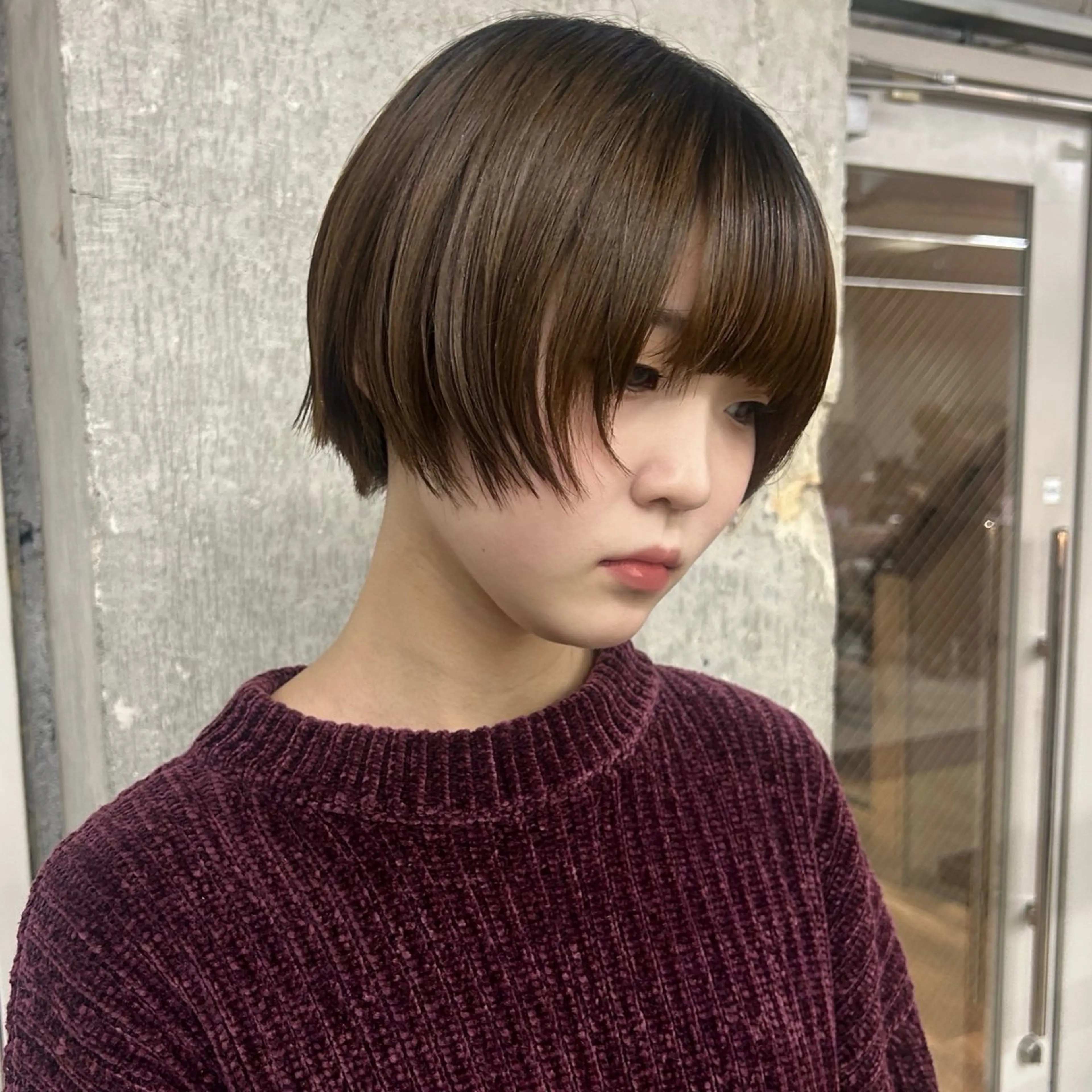 ショート カラー 顔周りカット カット ヘアカラー 伊藤ほのか /パーマ/オリーブのヘアスタイル