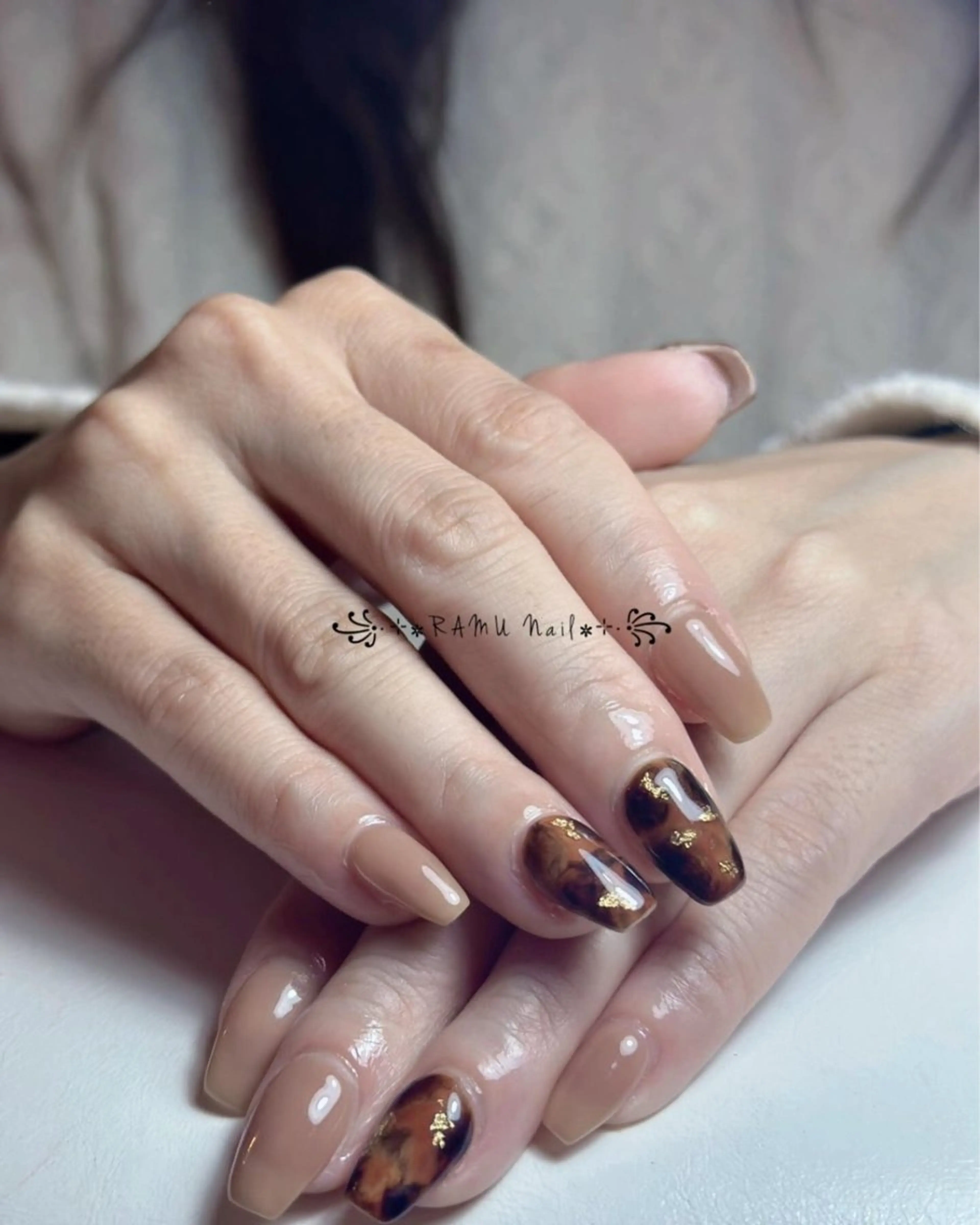 ネイル チークネイル フレンチネイル グラデーション キラキラネイル 韓国ネイル ハンドネイル RAMU Nail 恵比寿店のネイルデザイン