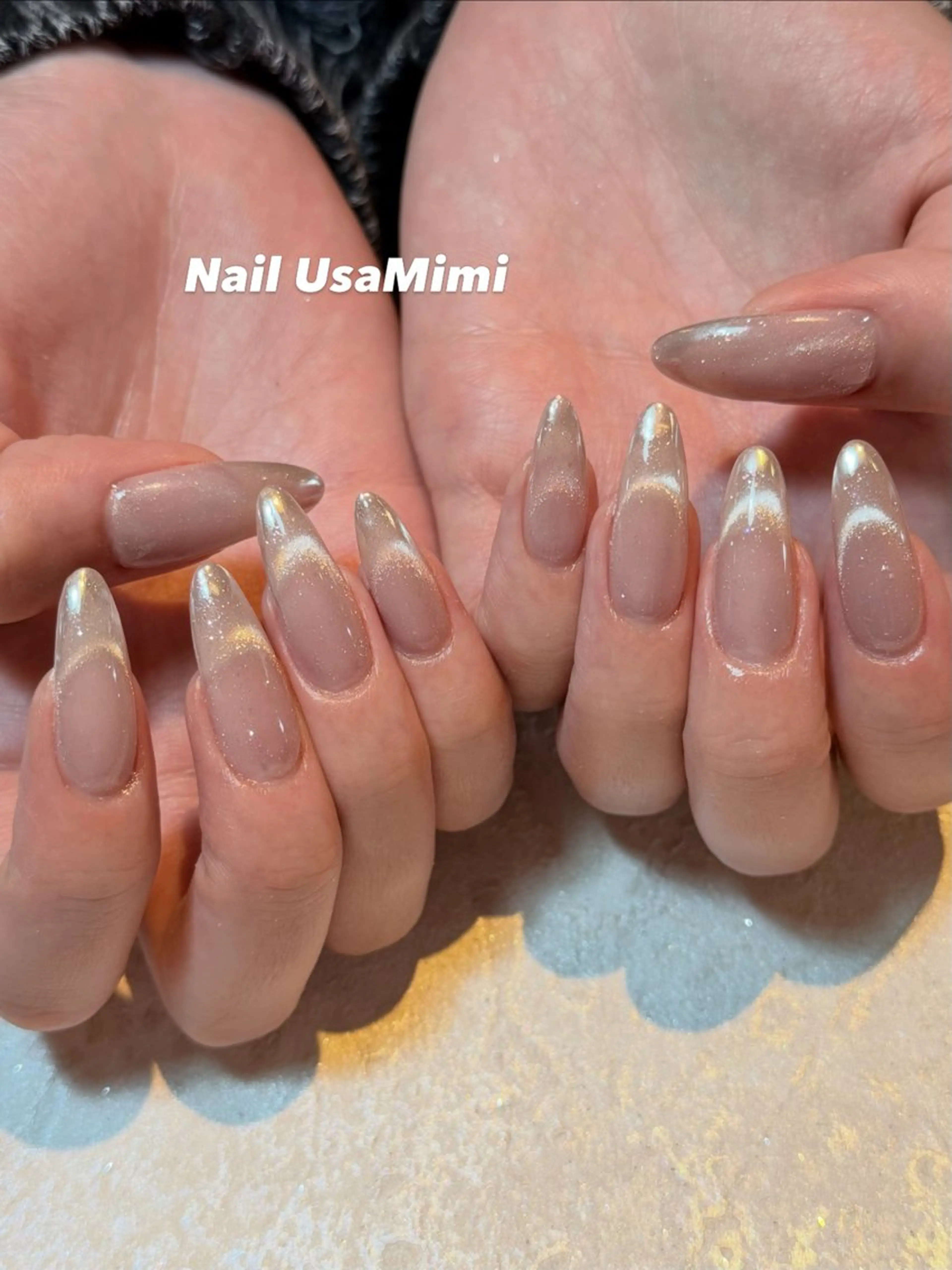 ネイル アートネイル フレンチネイル ジェルネイル キラキラネイル ミラーネイル ハンドネイル Nail Usa Mimi ASAKOのネイルデザイン