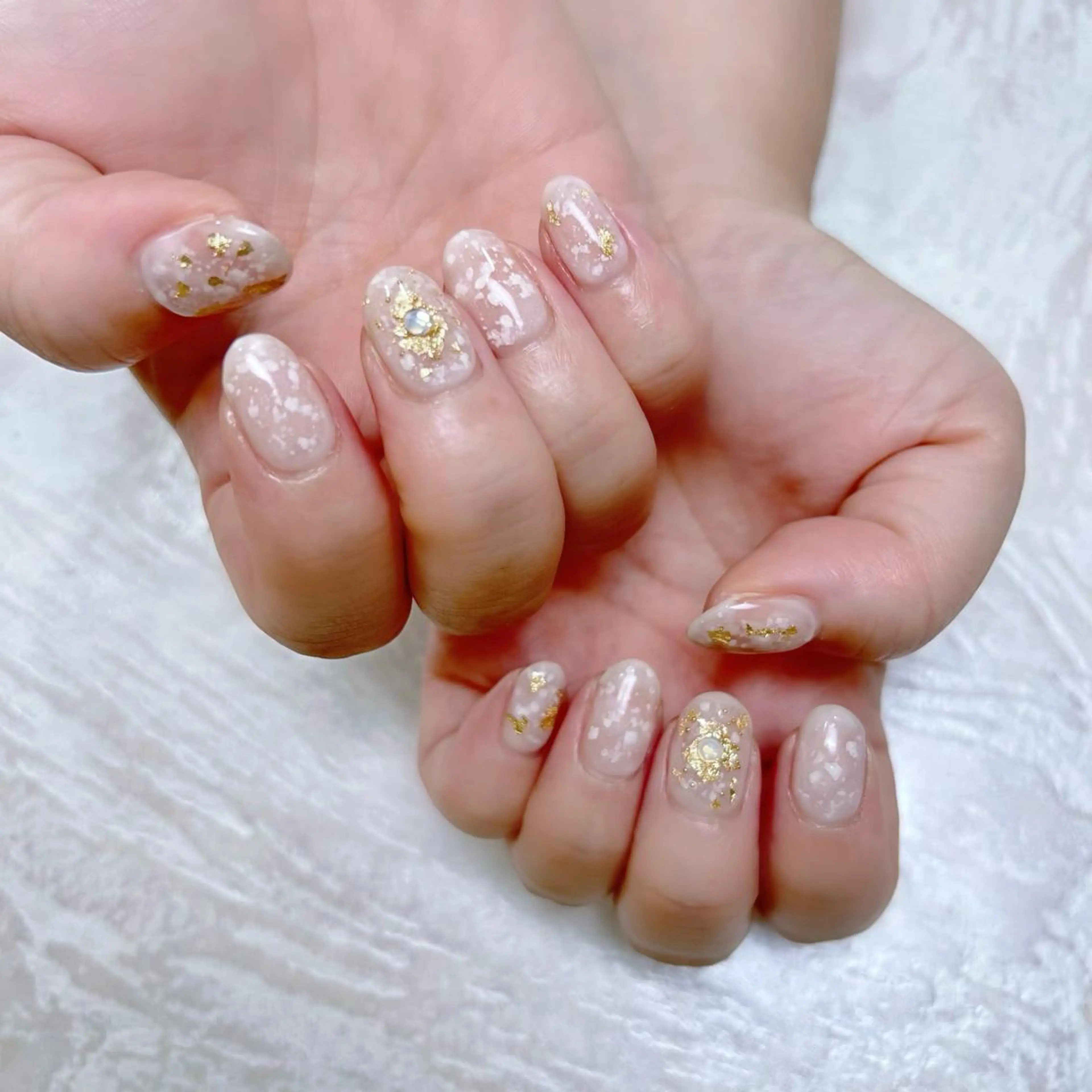 ネイル ニュアンスネイル ショートネイル gemickle nailのネイルデザイン