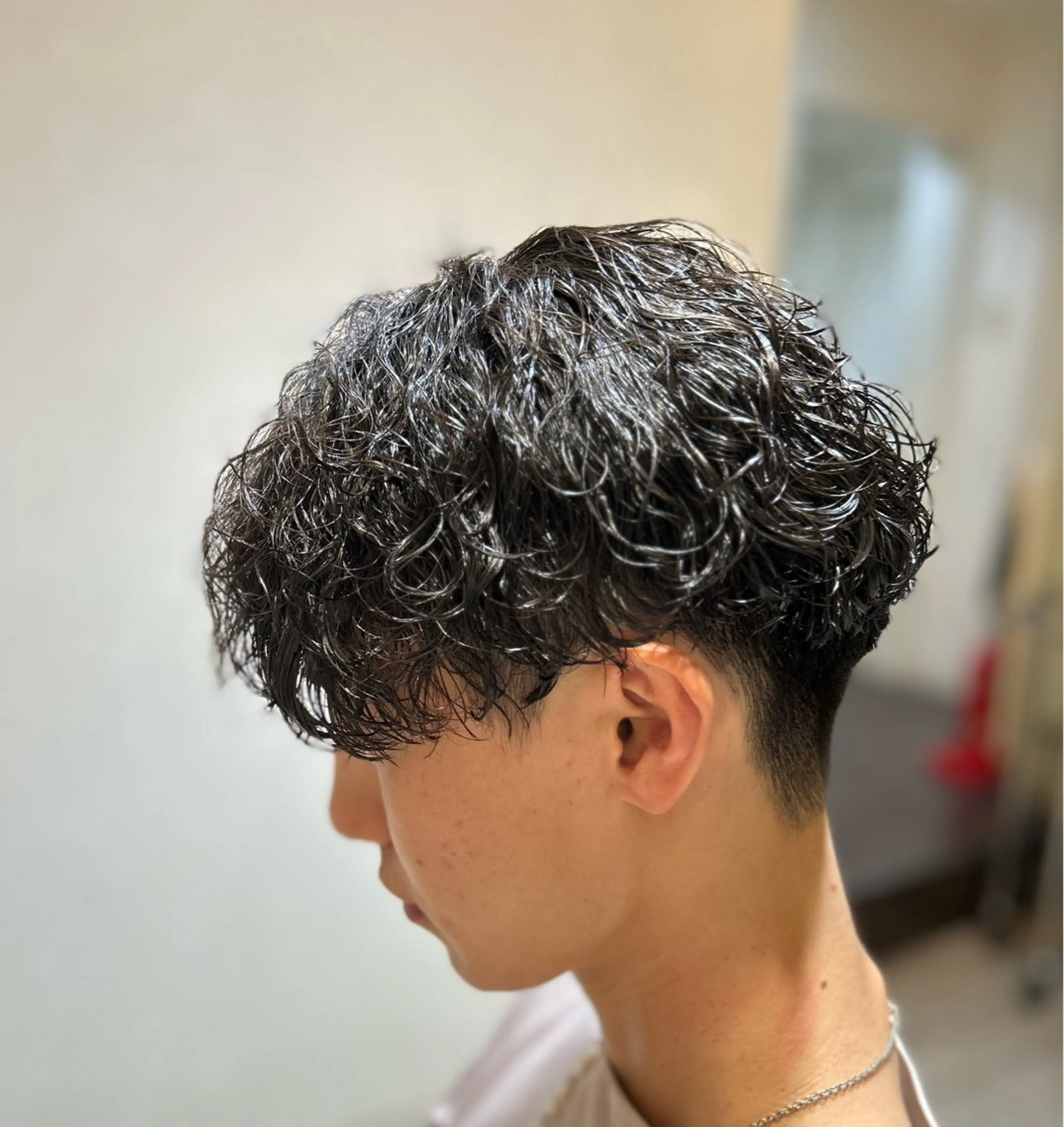 パーマ メンズ 梅田マンツーマン メンズ特化美容師のヘアスタイル