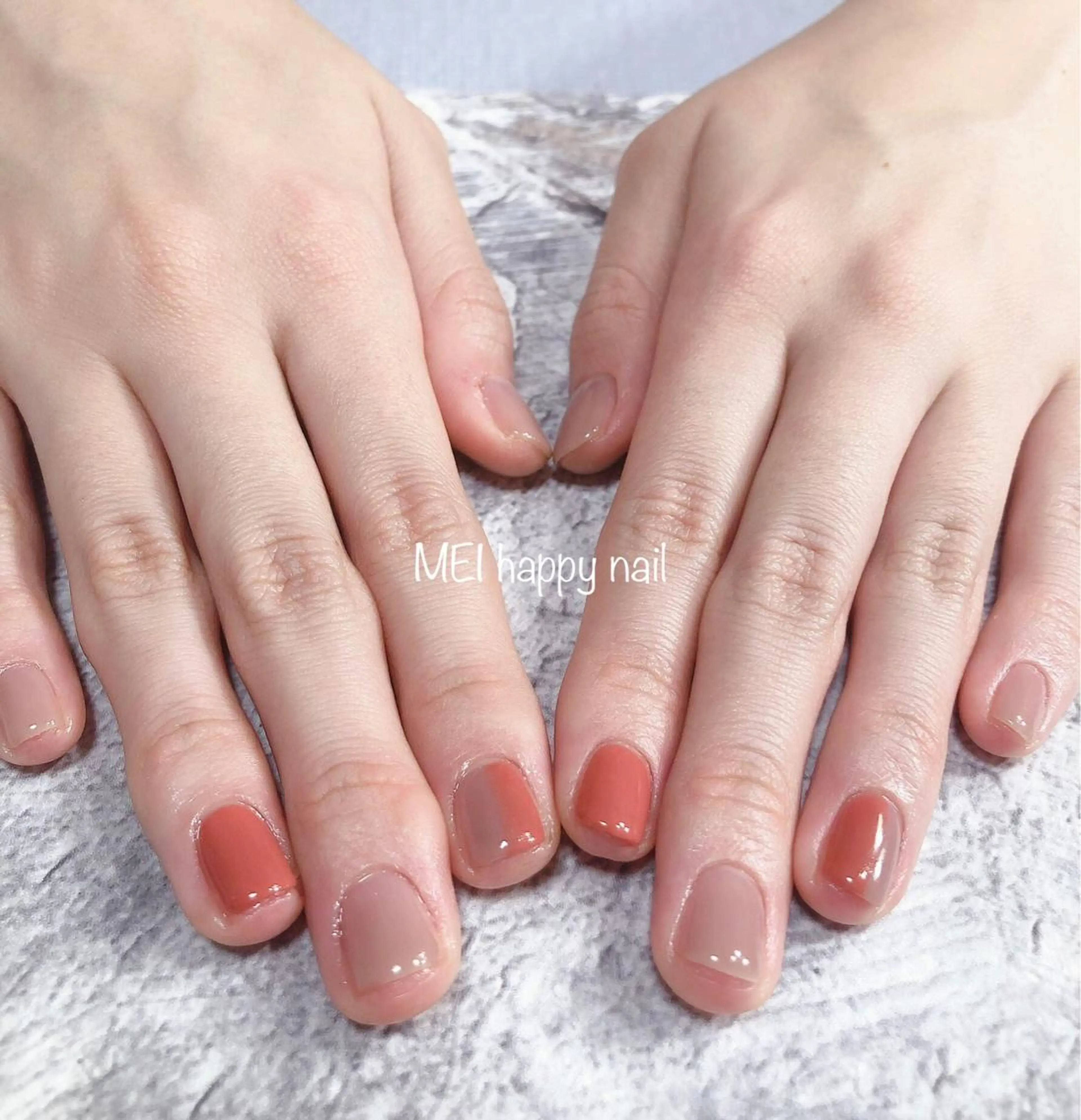 ネイル 北浦和 自爪育成ケアのネイルデザイン