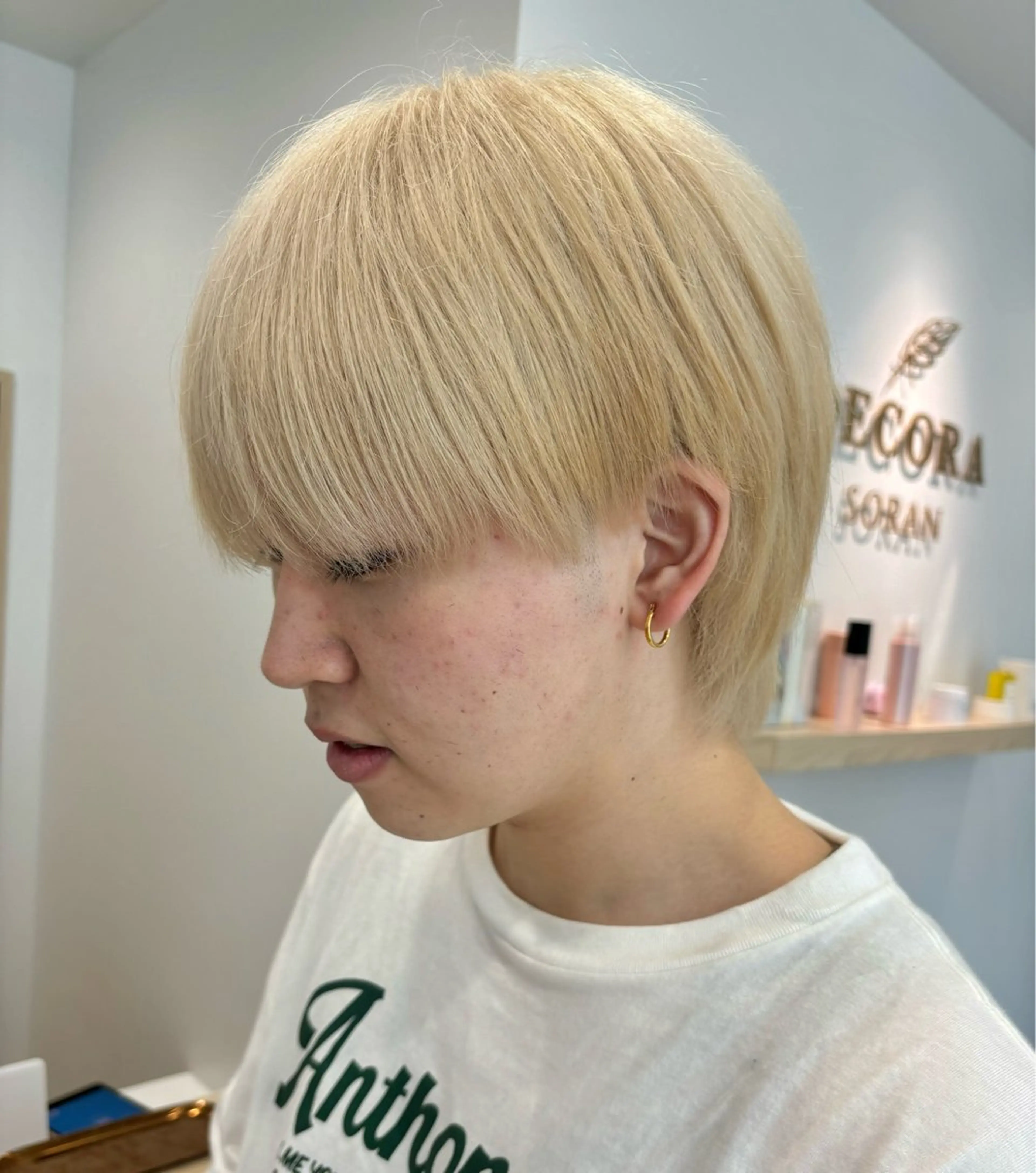 ショート カラー メンズ メンズカット ボブ/米崎駿也のヘアスタイル