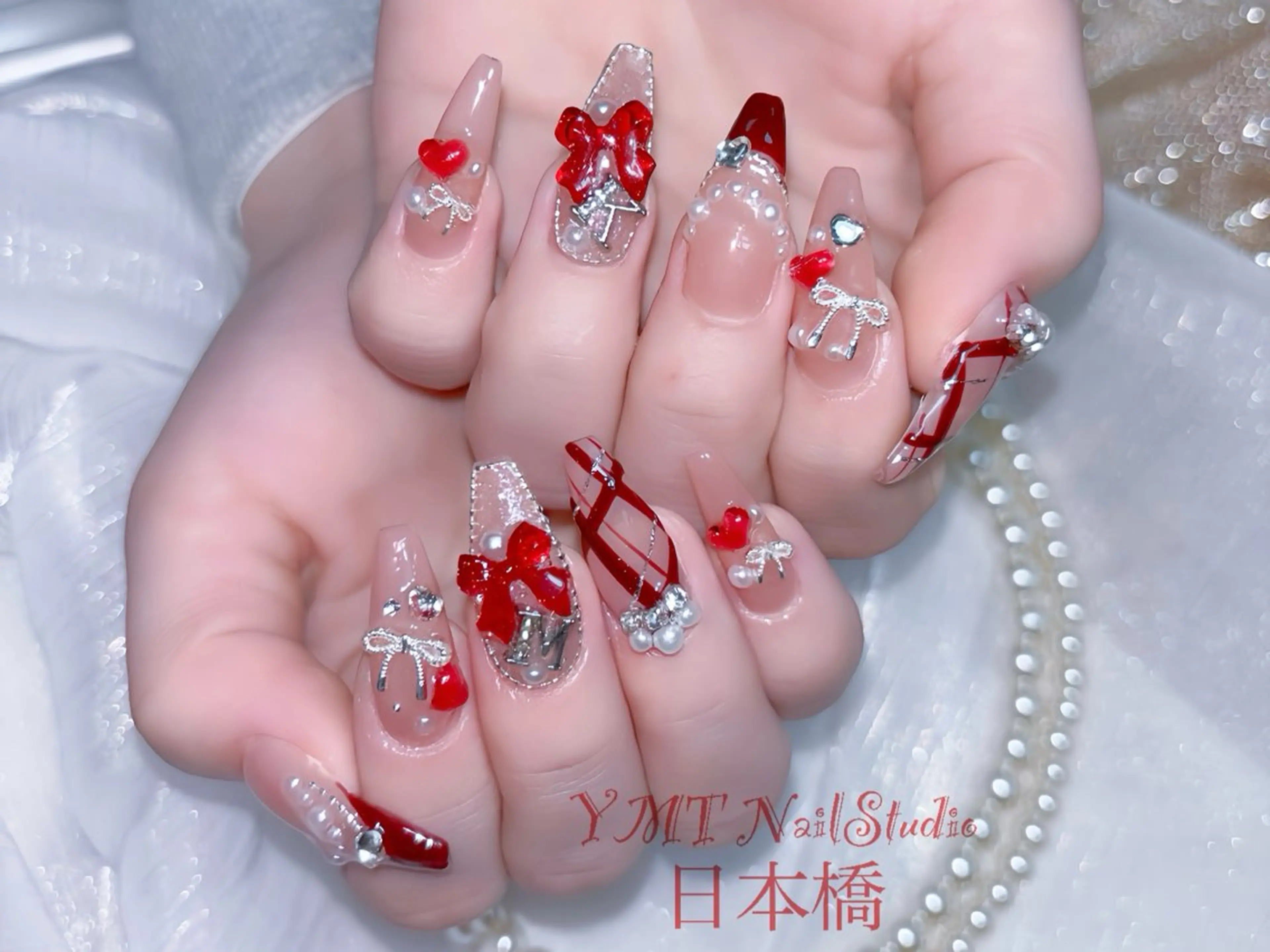 ネイル 長さ出し フットネイル ジェルネイル マグネットネイル 持ち込み ハンドネイル YMT． NailStudioのネイルデザイン