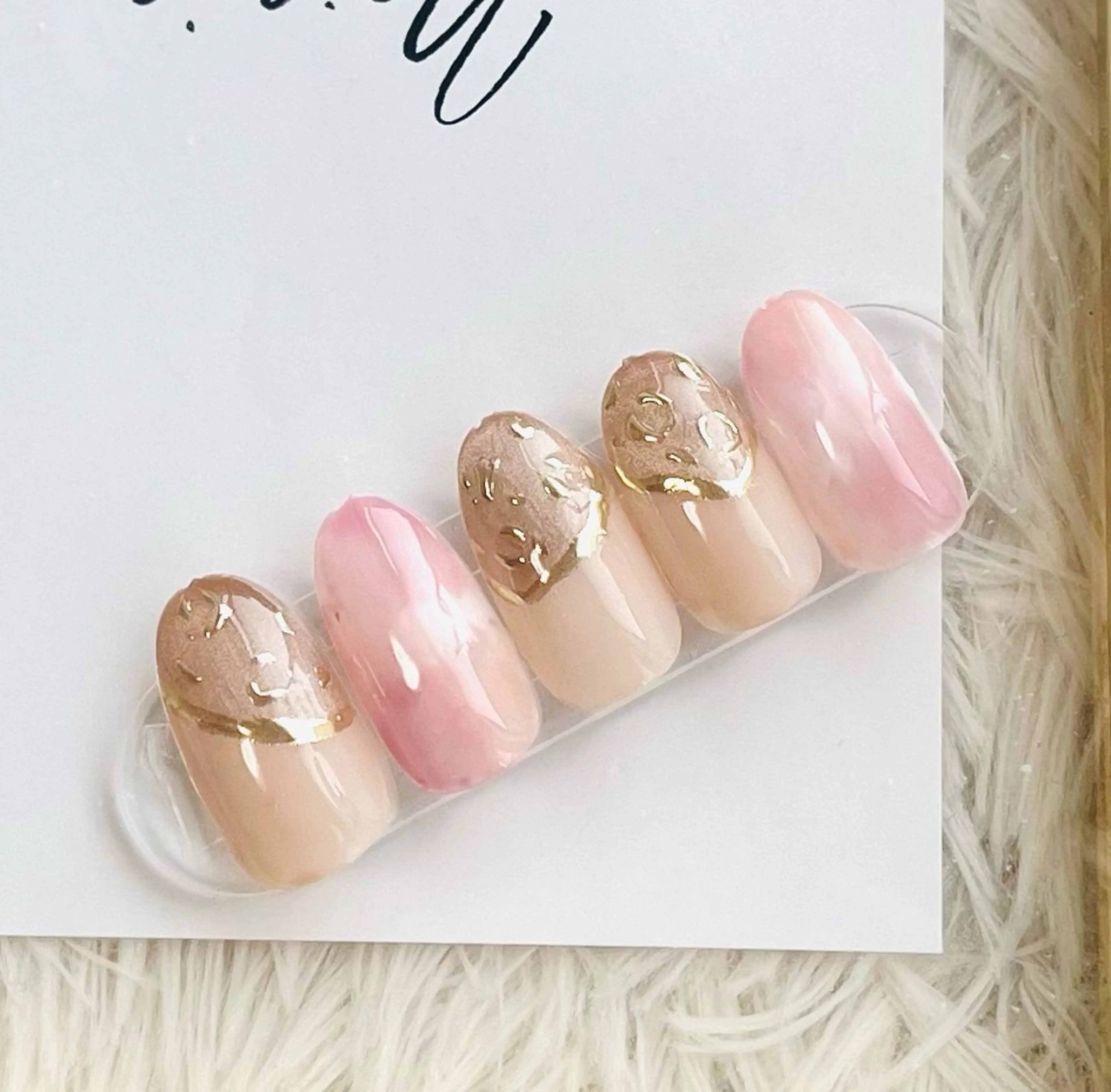 ネイル アニマル柄 ミラーネイル 春ネイル ハンドネイル 島田 亜紀のネイルデザイン