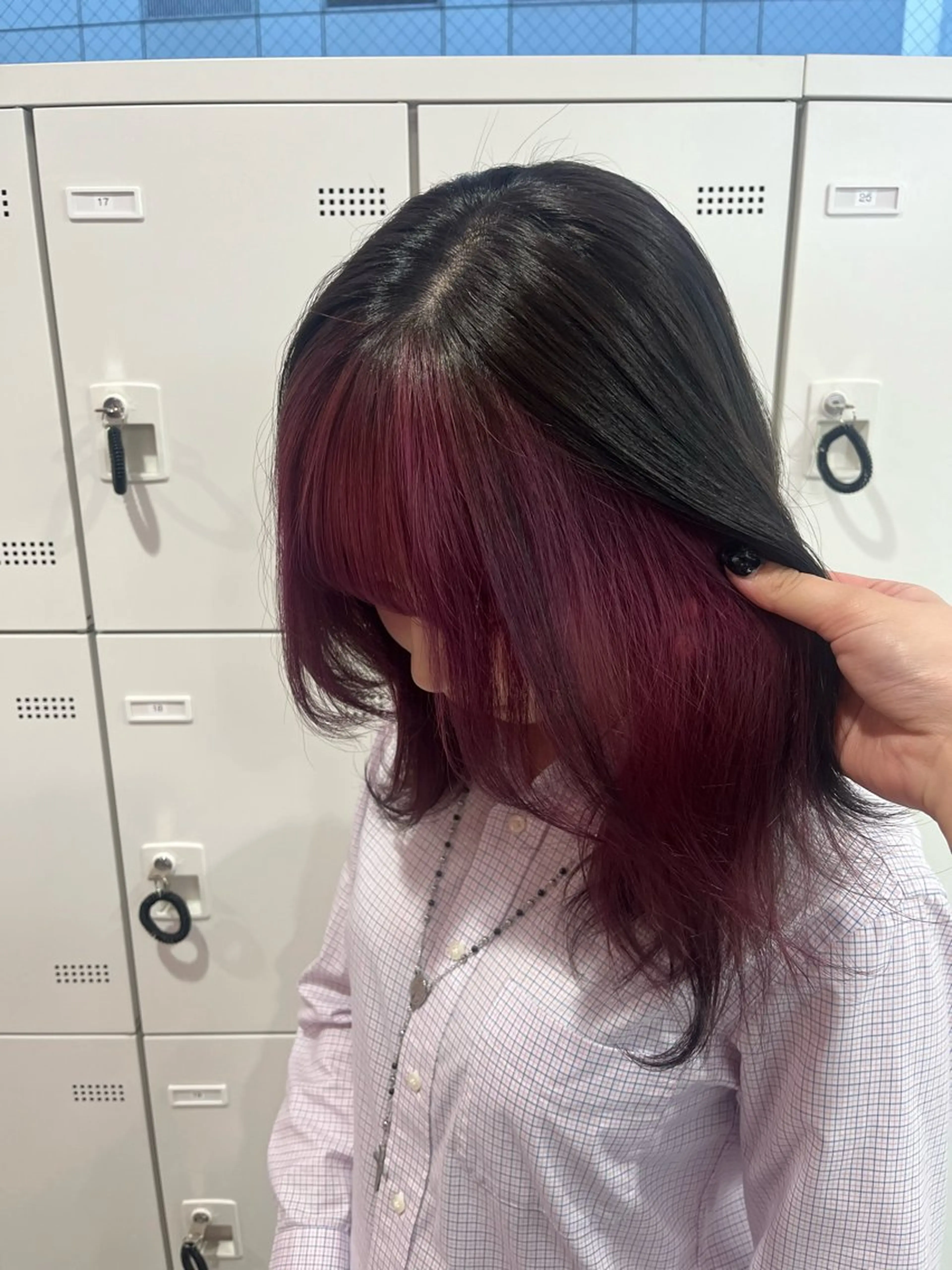 ミディアム カラー みう/仙台/暖色/ 艶髪/顔周りカット/のヘアスタイル