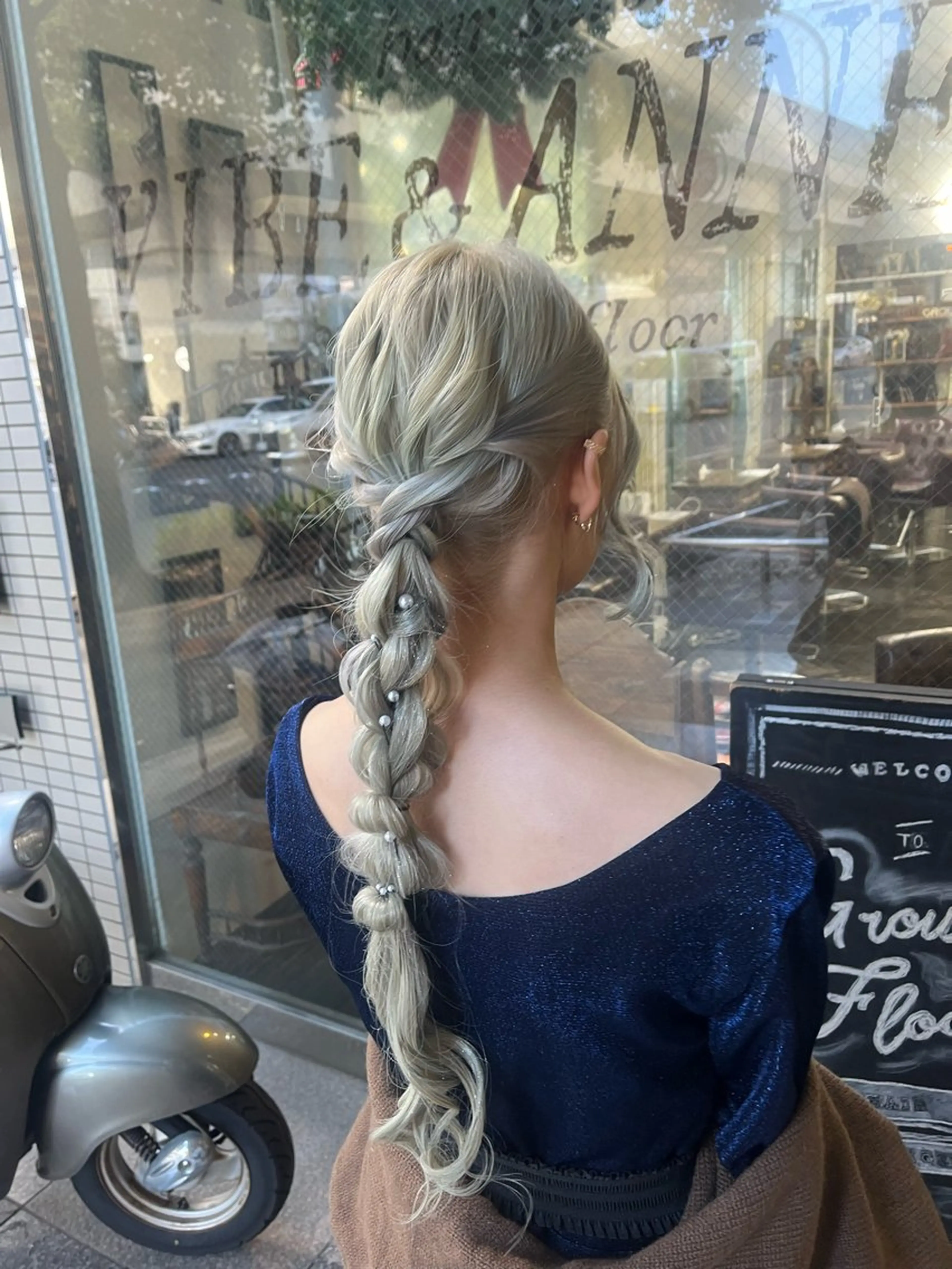 ヘアアレンジ ミホ/ ブリーチ/コーンロウのヘアスタイル