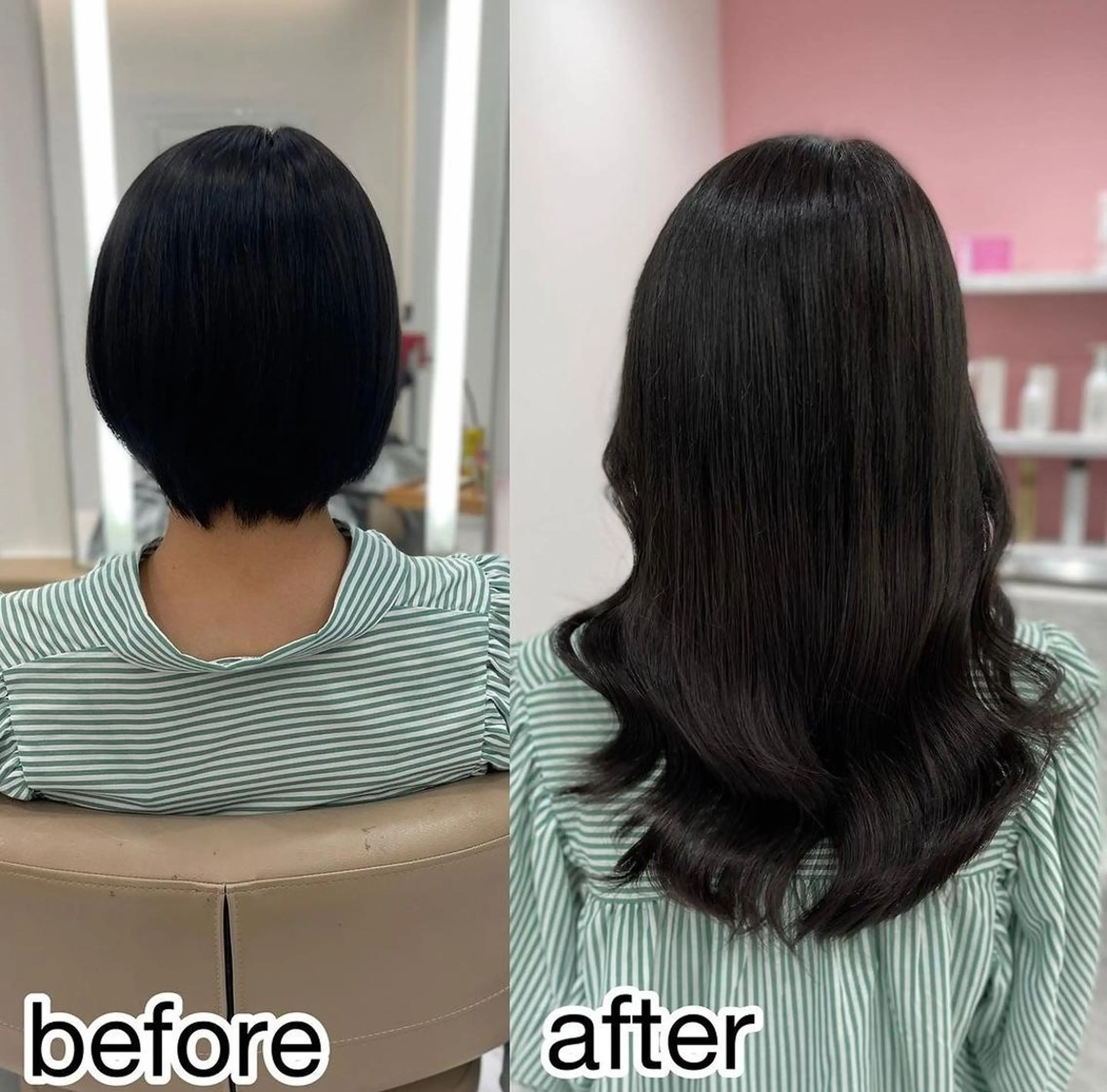 カラー セミロング 桃屋 桃屋のヘアスタイル