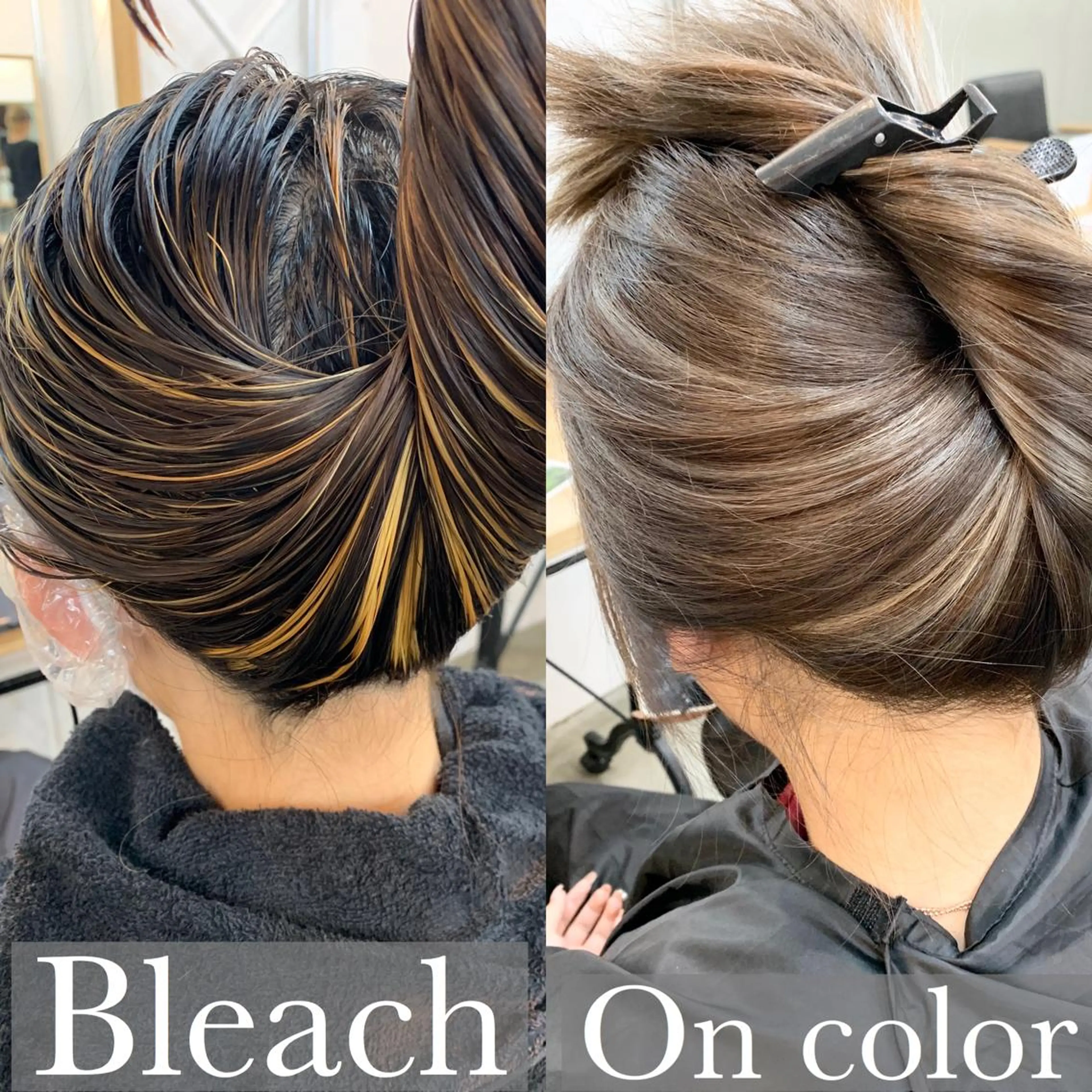 セミロング カラー ネイル マツエク・マツパ ハイライトカラー ハイライト ブリーチ特化 / share 元太のヘアスタイル