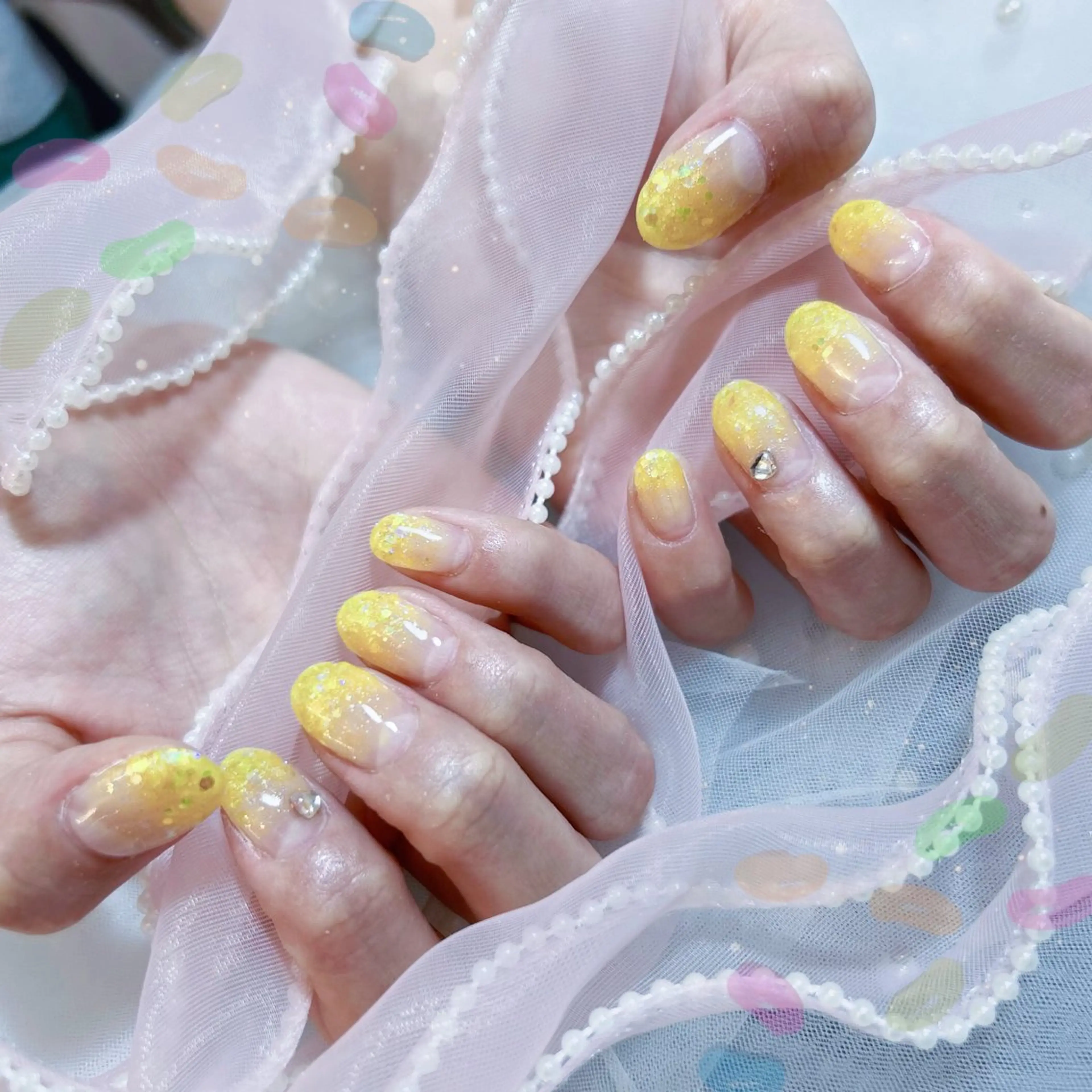 ネイル ハンドネイル Yudia🩵 Yuiのネイルデザイン