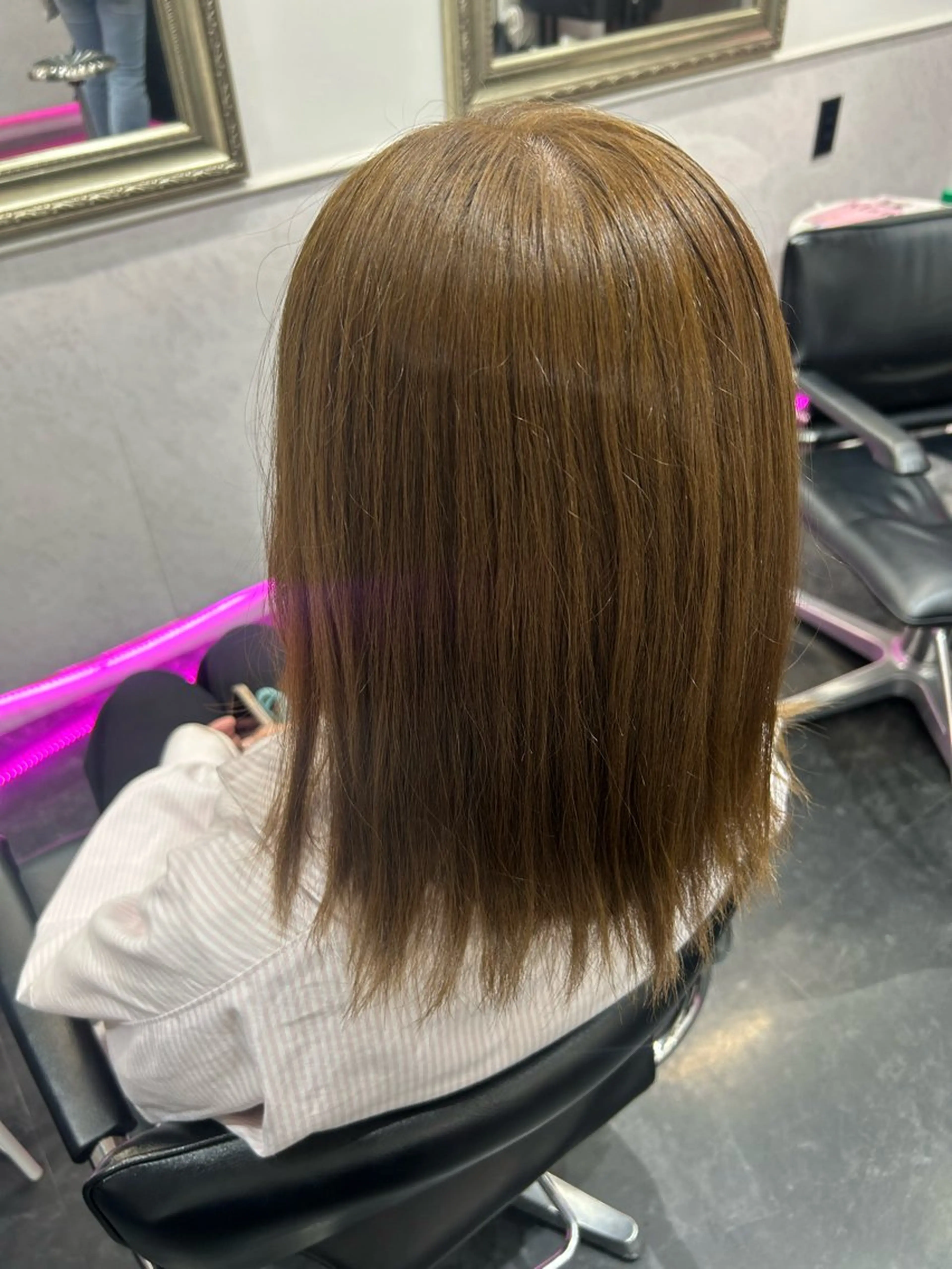 ミディアム ヘアカラー 🪼モモカ/デザイン ハイトーンカラー🪼のヘアスタイル