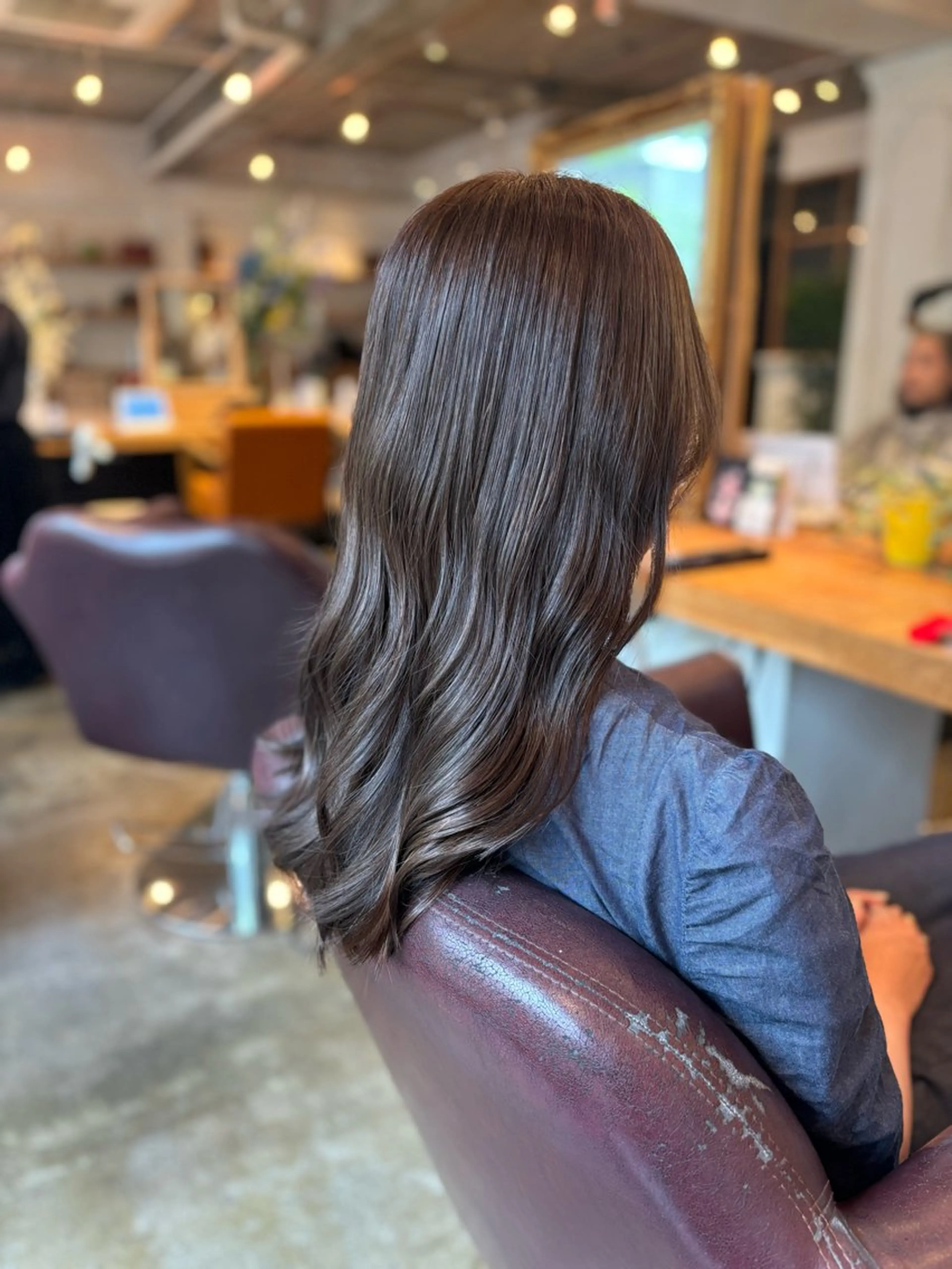 ロング カラー ラベンダーカラー 髪質改善カラー ブラウン🤎YUMEのヘアスタイル