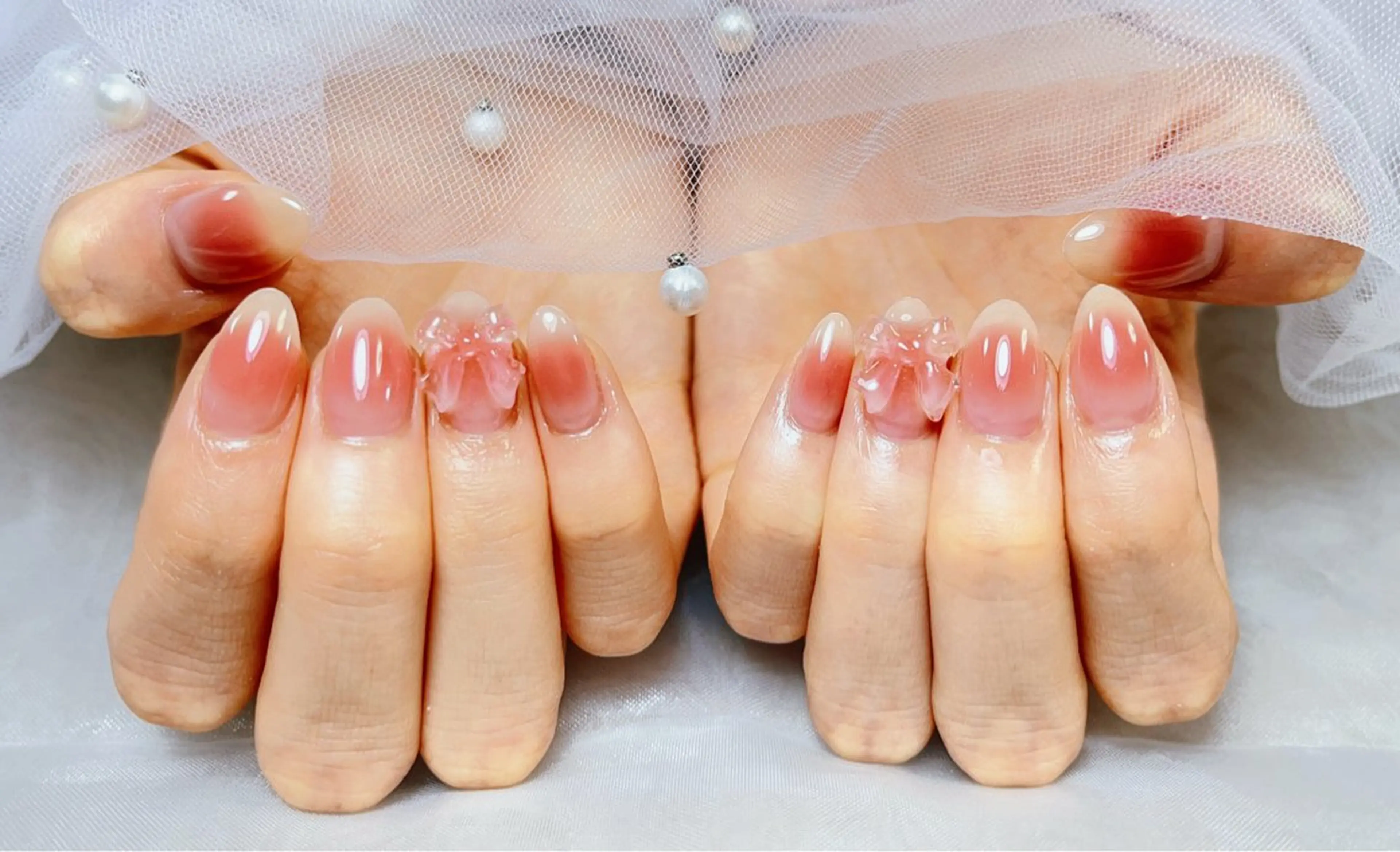 ネイル オーロラネイル チークネイル フットネイル フレンチネイル ジェルネイル NEW NAIL💞 yukiのネイルデザイン