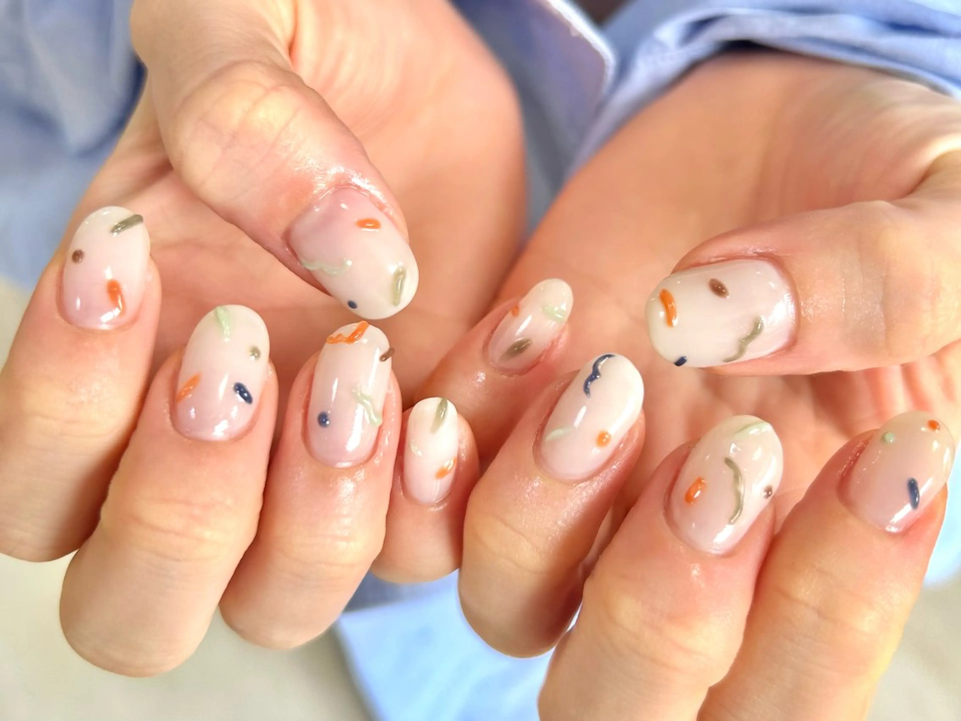 セミロング maninail moekoのネイルデザイン