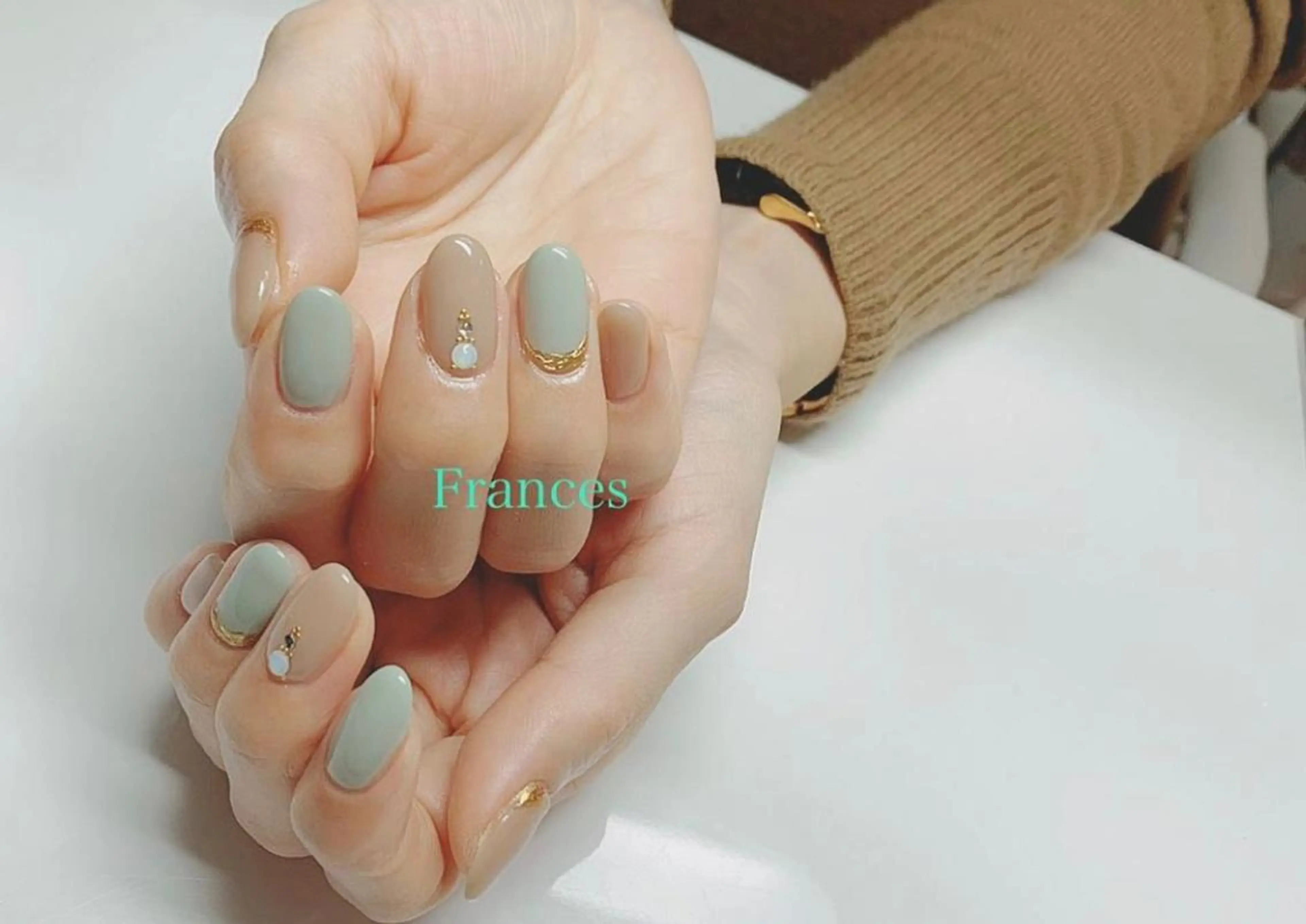 ネイル マットネイル ハンドネイル Frances 今村のネイルデザイン