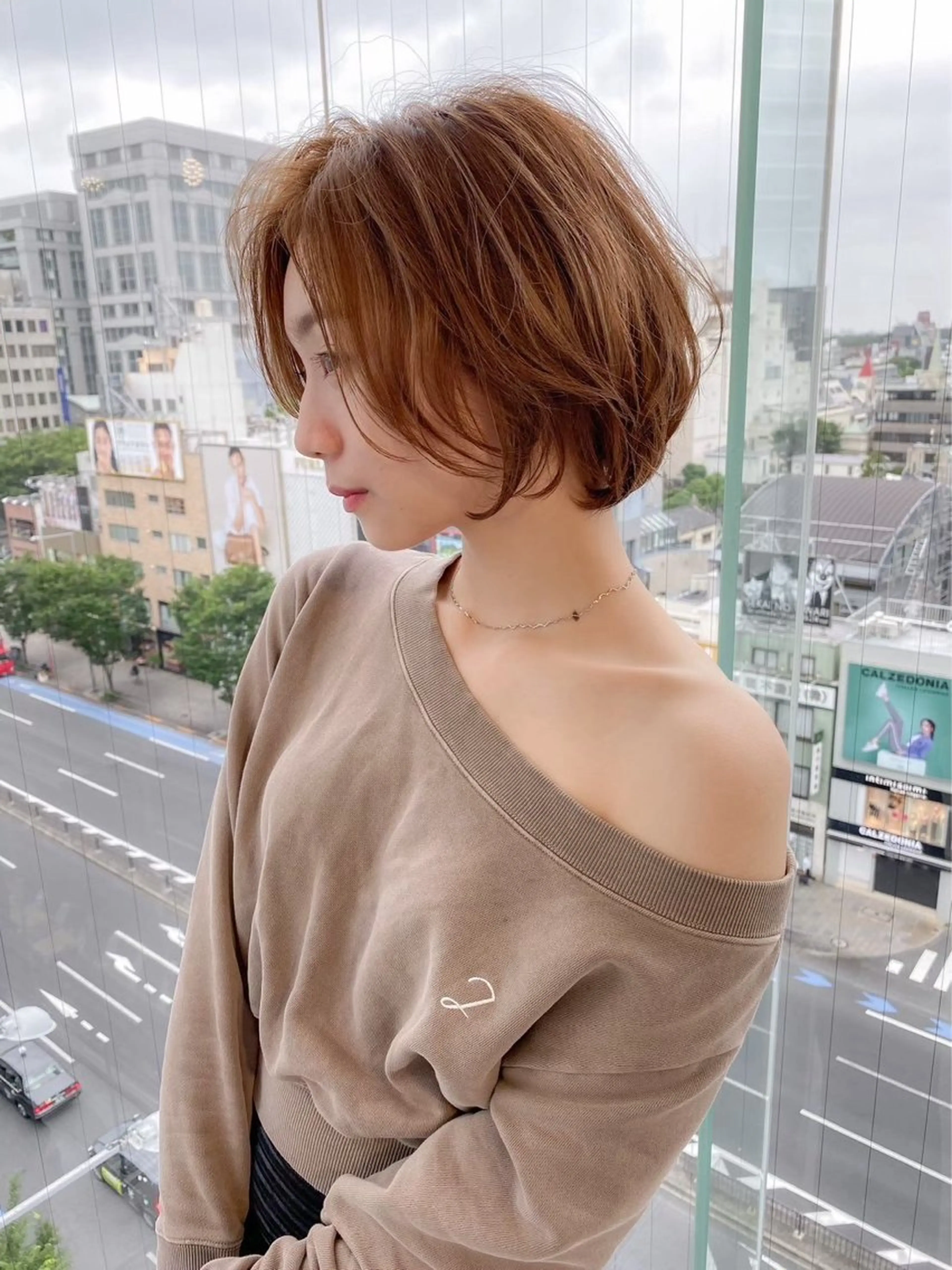 ショート レイヤーカット 美髪矯正　YUTOのヘアスタイル