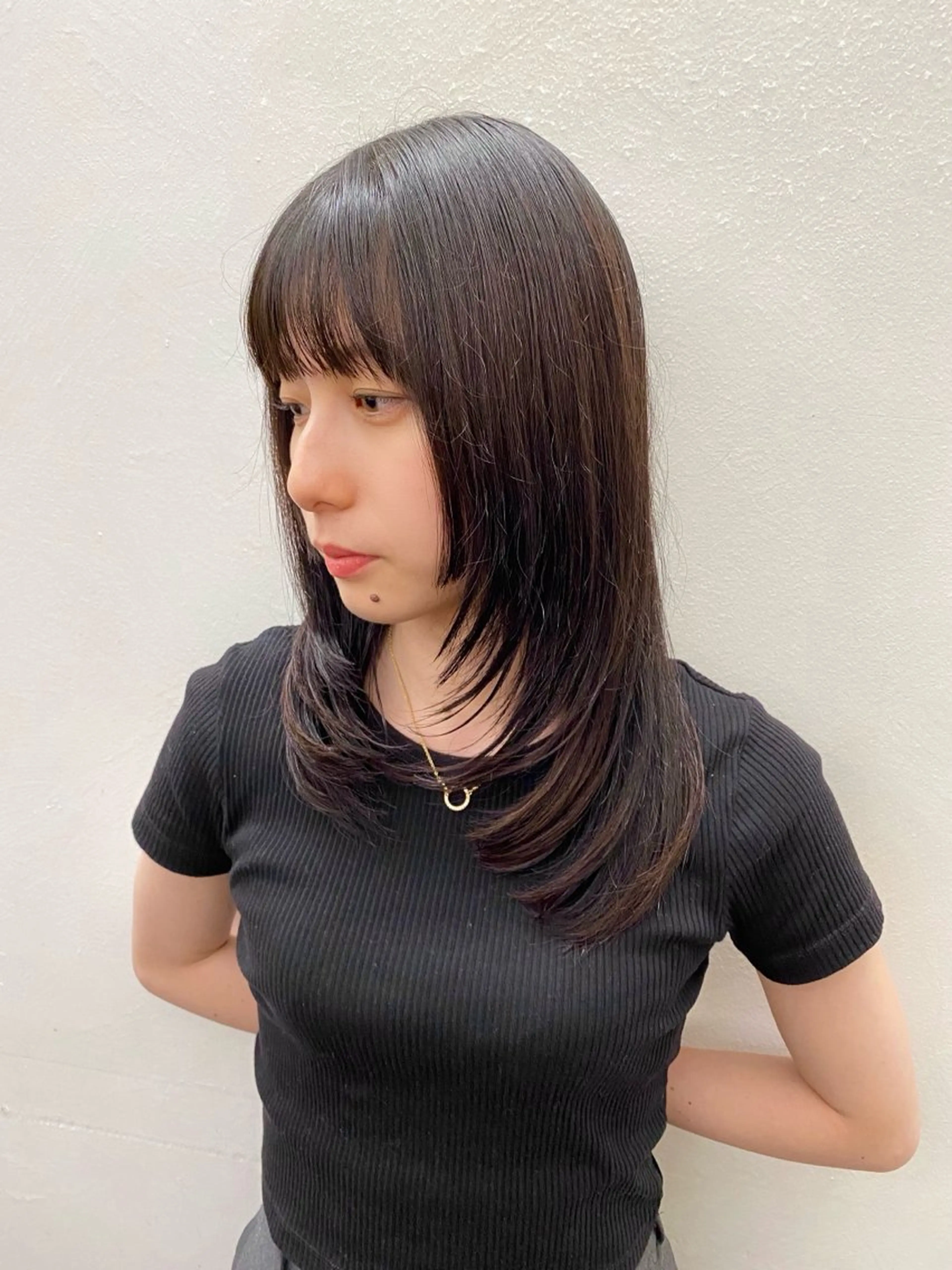 ミディアム カラー カット ヘアカラー トリートメント Paddle所属・似合わせレイヤー/ ニュアンスパーマ高倉のヘアスタイル