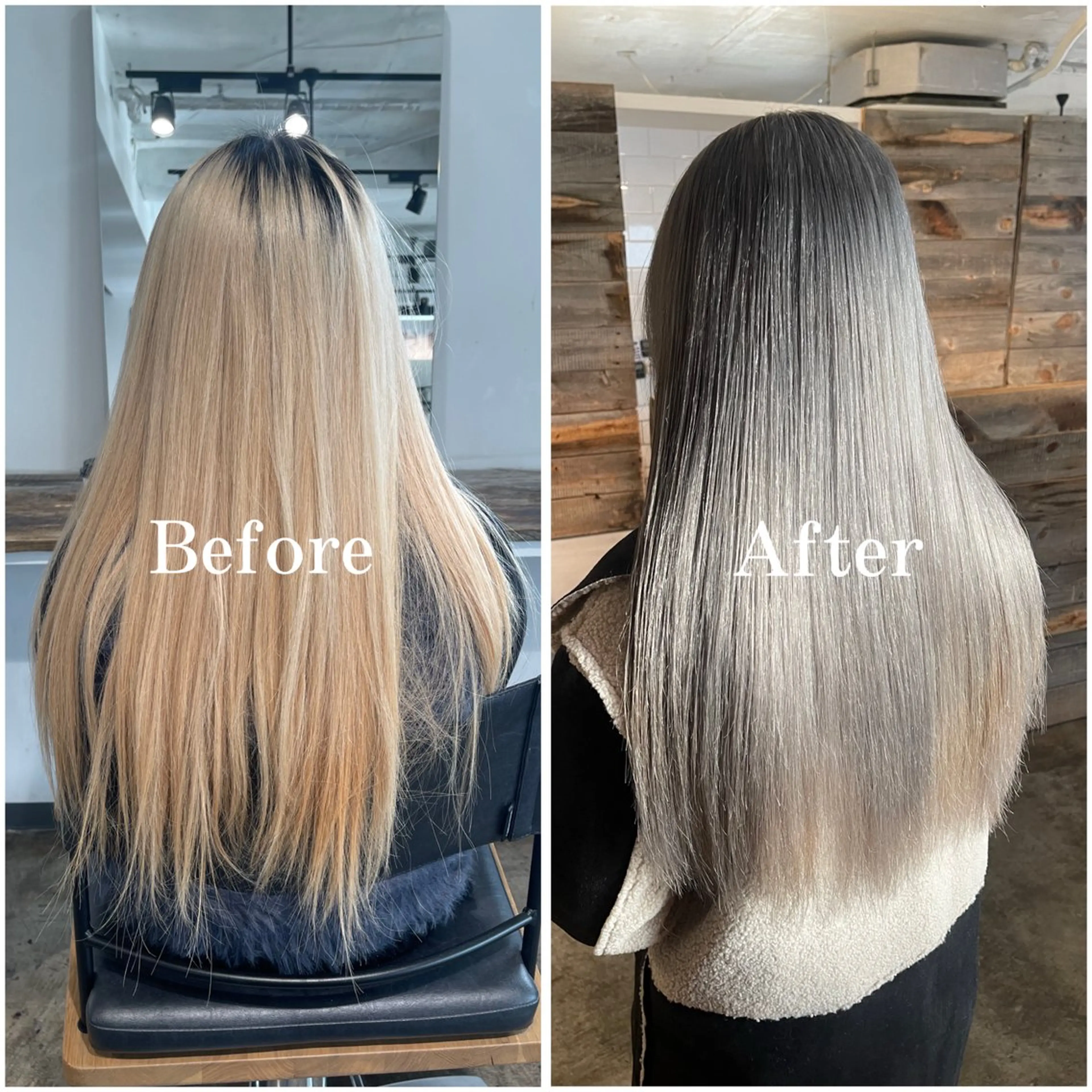 ロング カラー ブリーチ ケアブリーチ デザインカラー 似合わせカット ムラ修正/ ハイトーン💖Riaのヘアスタイル