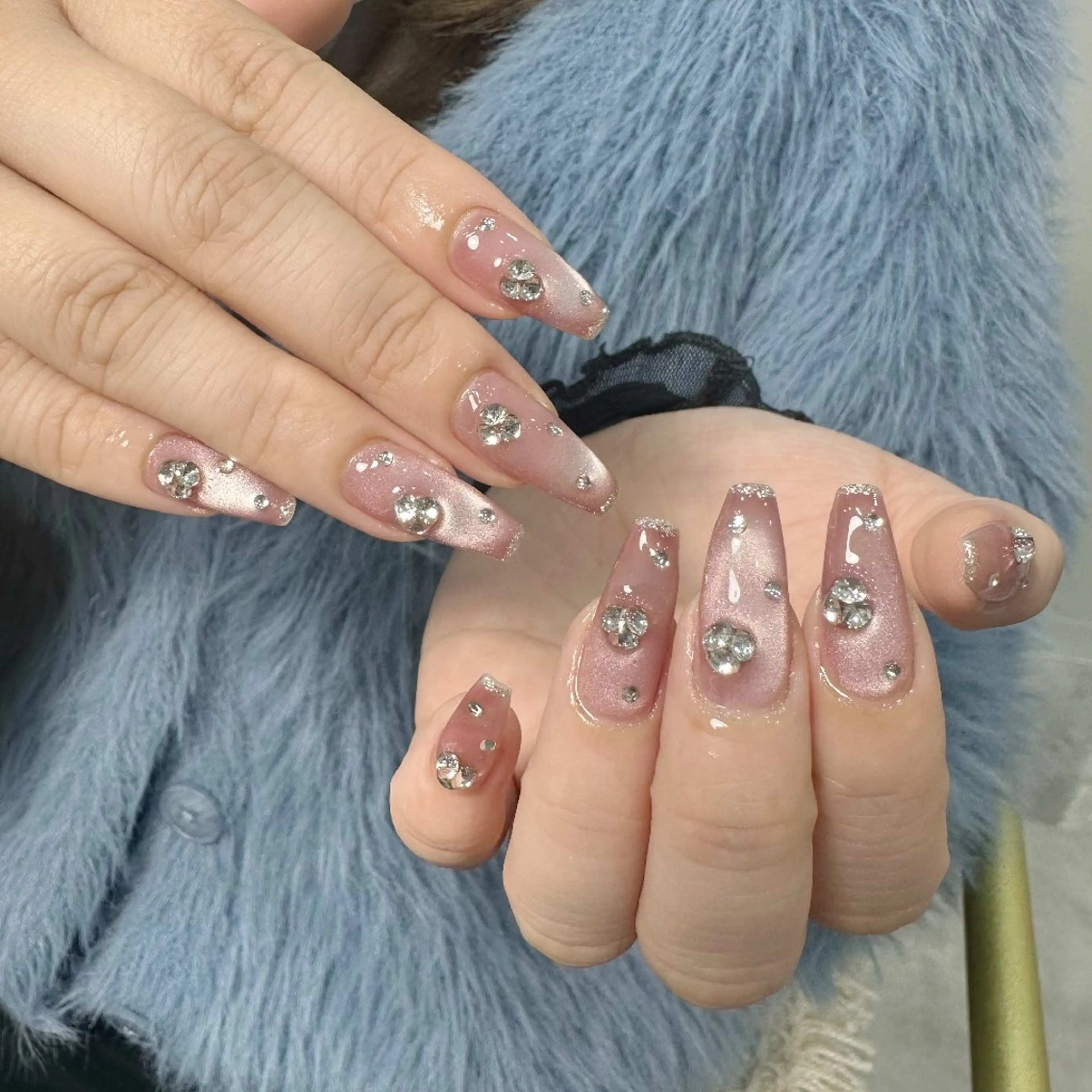 ネイル クリアネイル フラッシュネイル フットネイル フレンチネイル ジェルネイル ハンドネイル UM Nail Salonのネイルデザイン