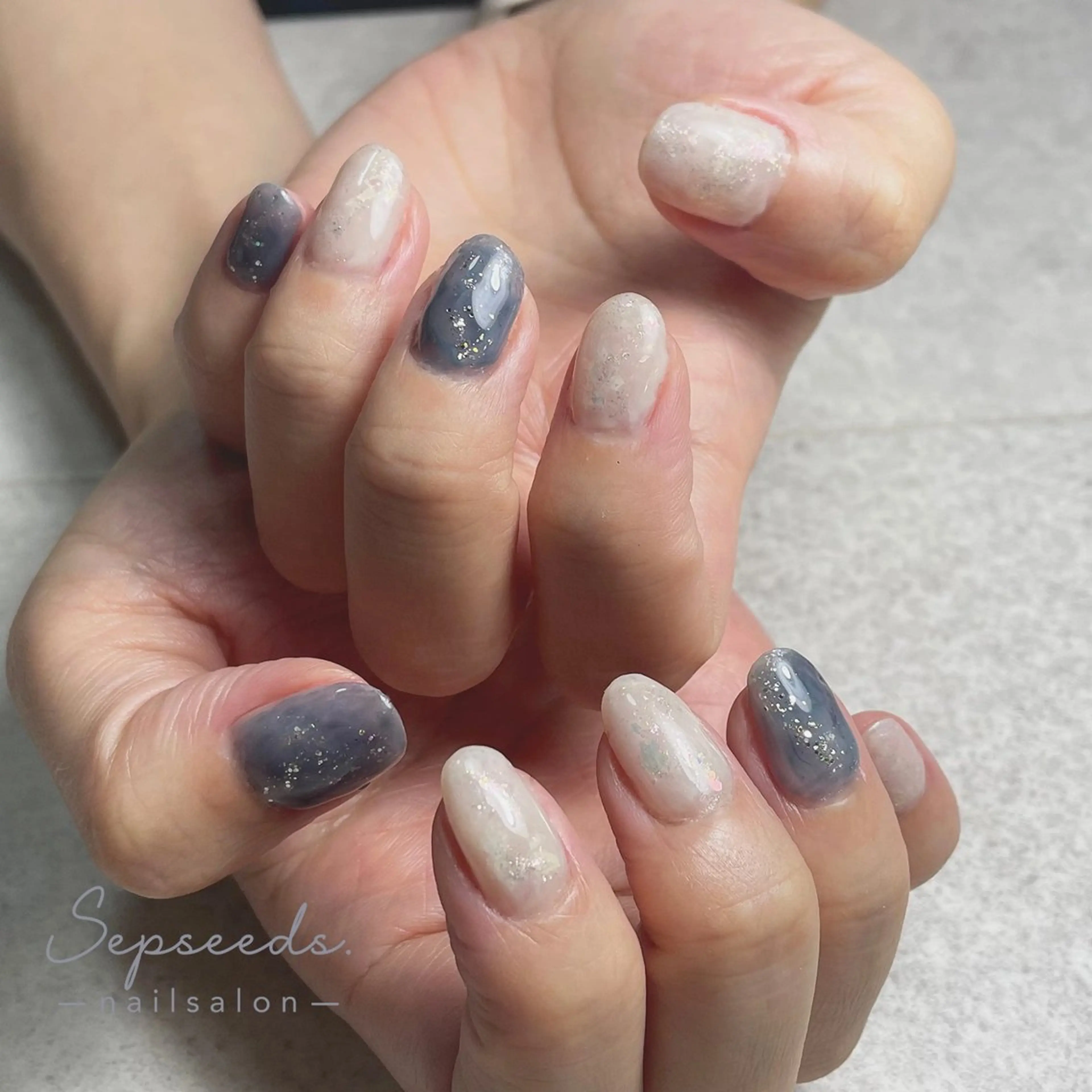 ネイル 持ち込み ニュアンスネイル ハンドネイル Sepseeds. 🌱朝9時～OK🤲のネイルデザイン