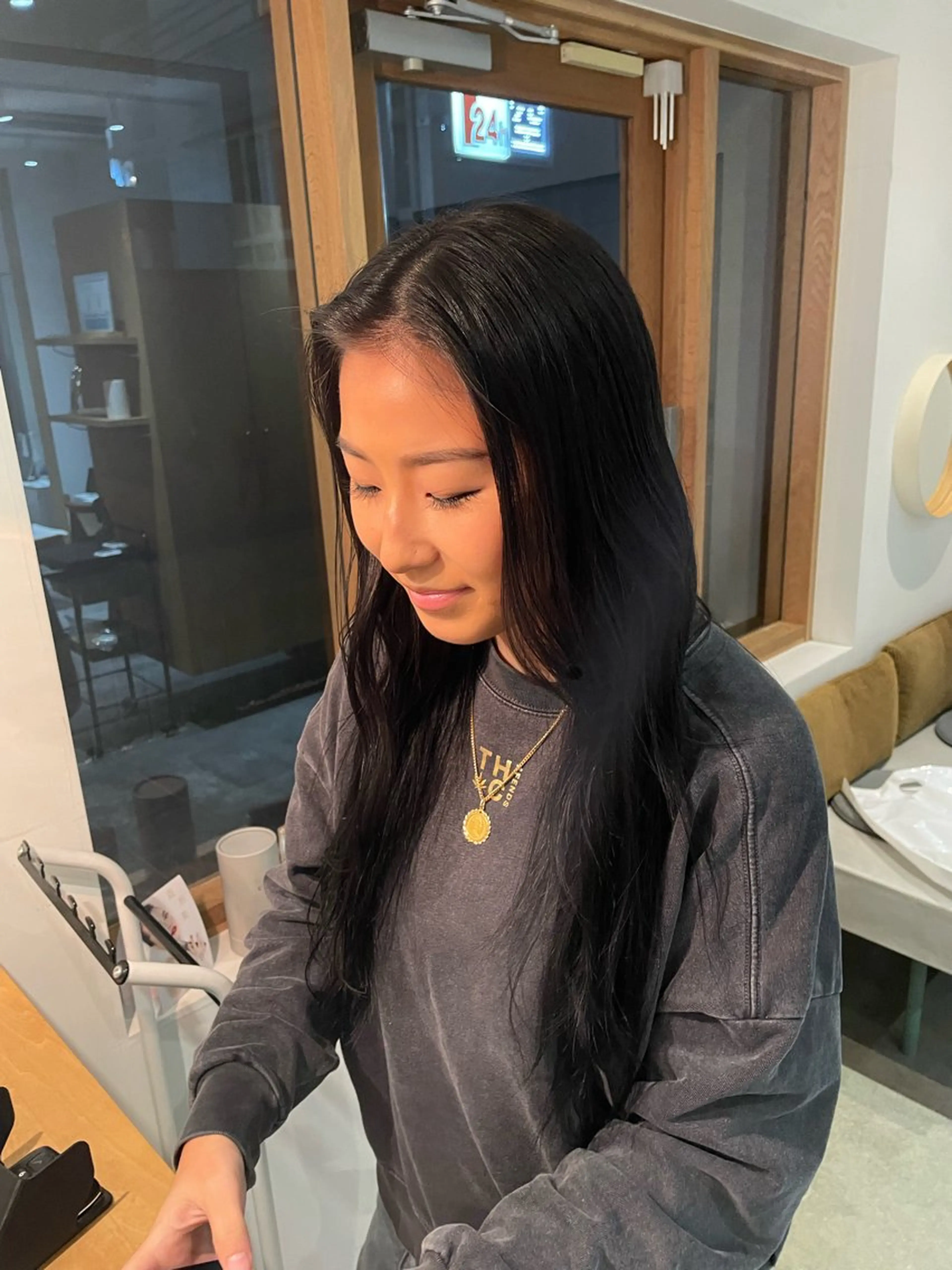 ロング カラー 顔周りカット カット ヘアカラー トリートメント ボブ/艶カラー 鎌倉/MIHO🌼のヘアスタイル