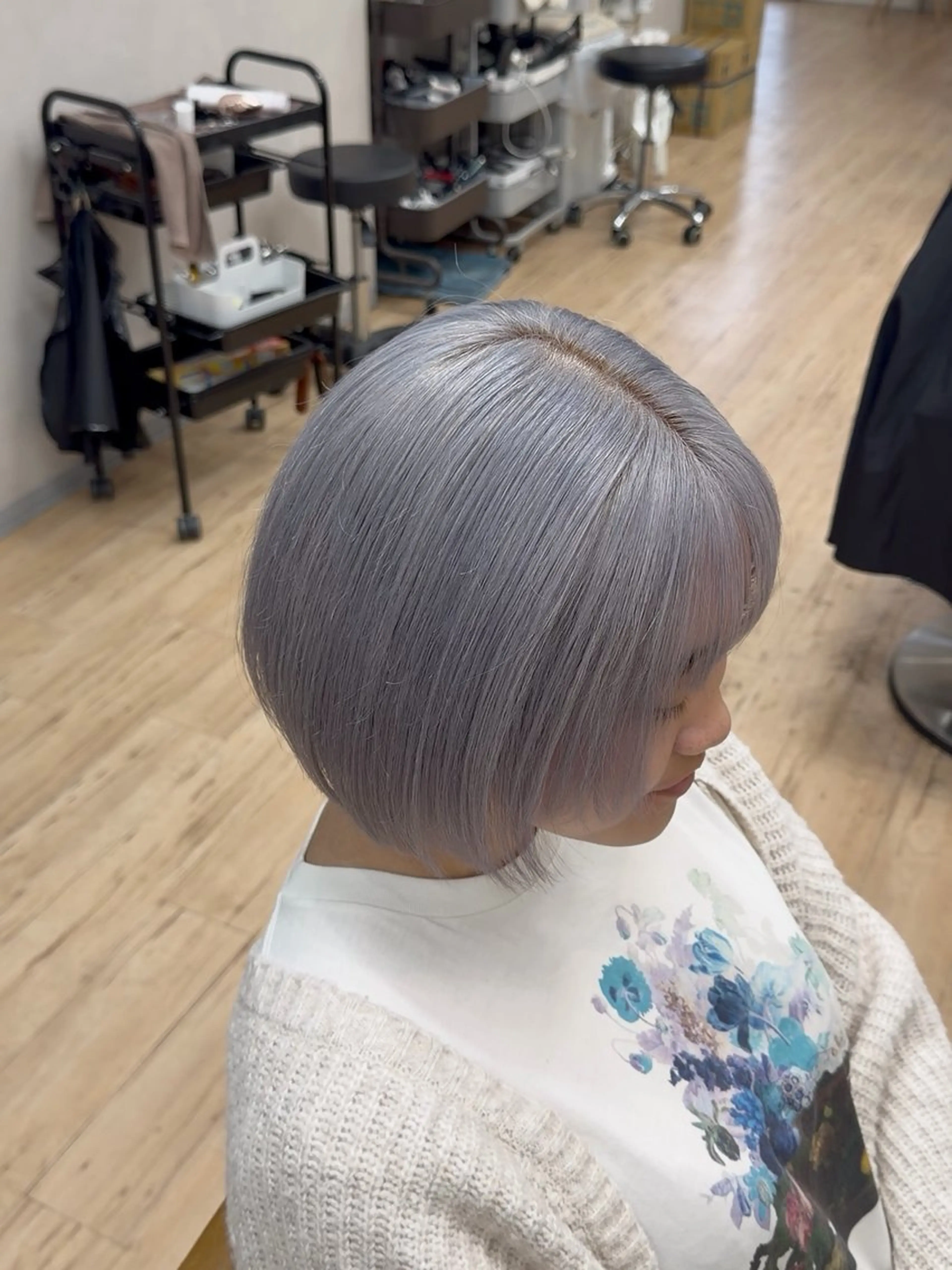 ミディアム ヘアカラー トリートメント 橋本翔 /レイヤーカットのヘアスタイル