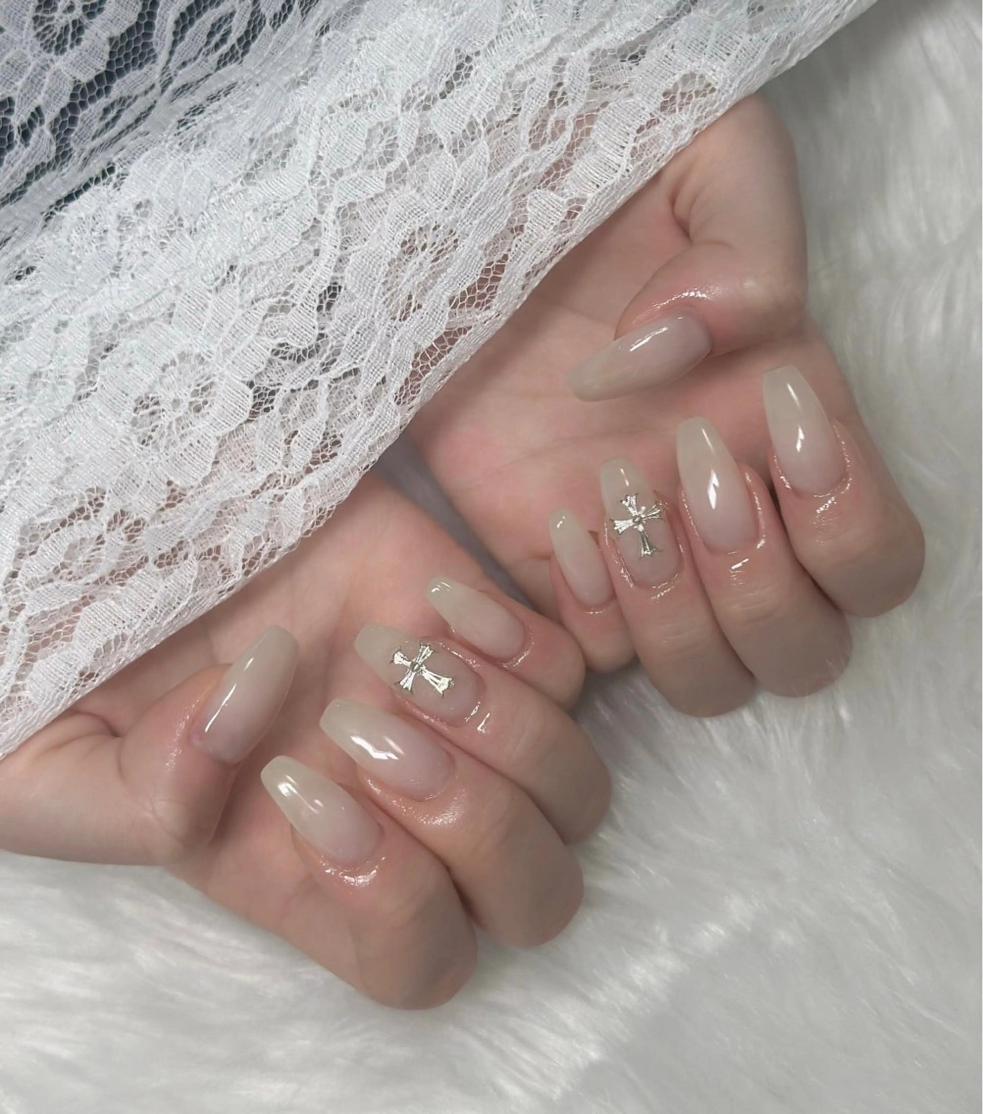 ネイル フレンチネイル ジェルネイル ハロウィン キラキラネイル 韓国ネイル ハンドネイル H.baby Nail Salonのネイルデザイン