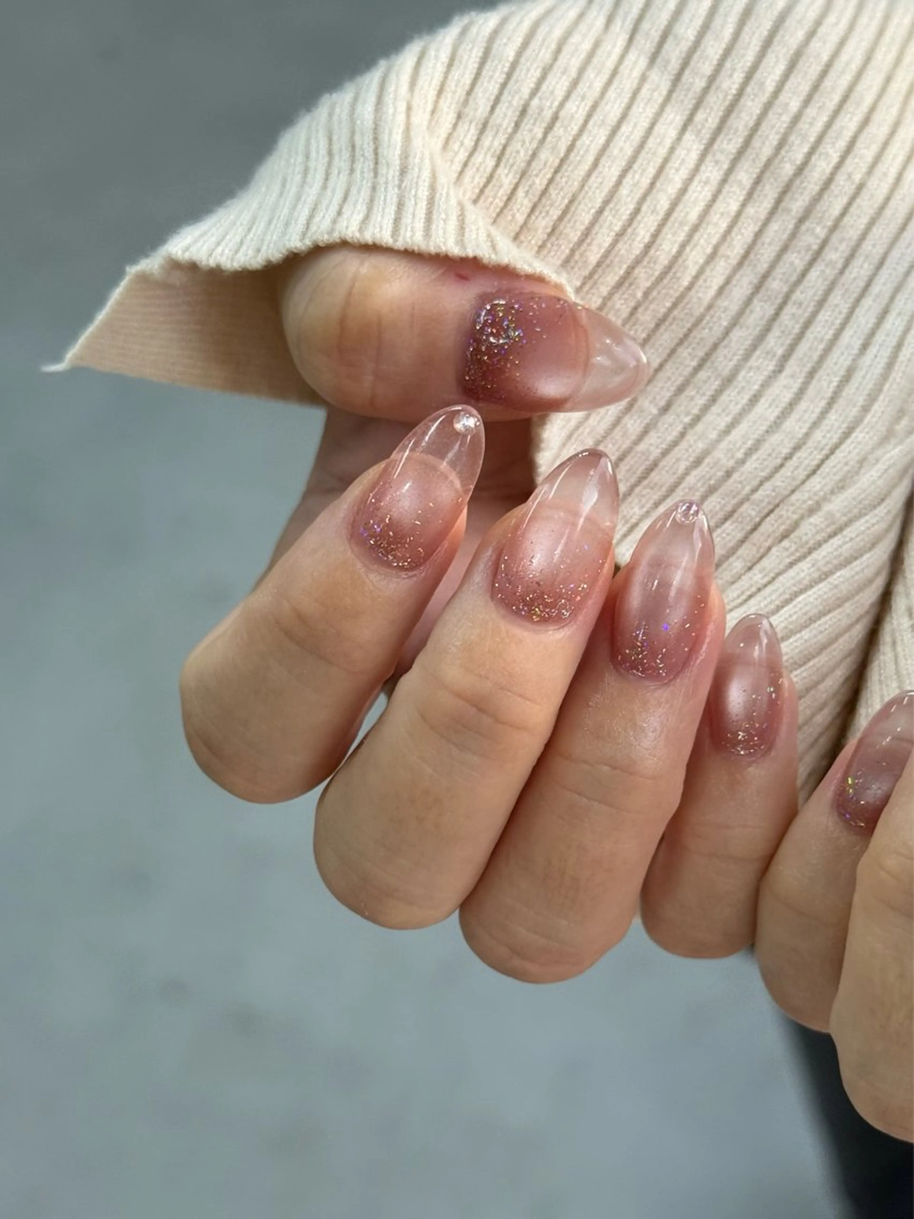 ネイル 長さ出し ハンドネイル MISATO ネイリスト福岡/薬院のネイルデザイン