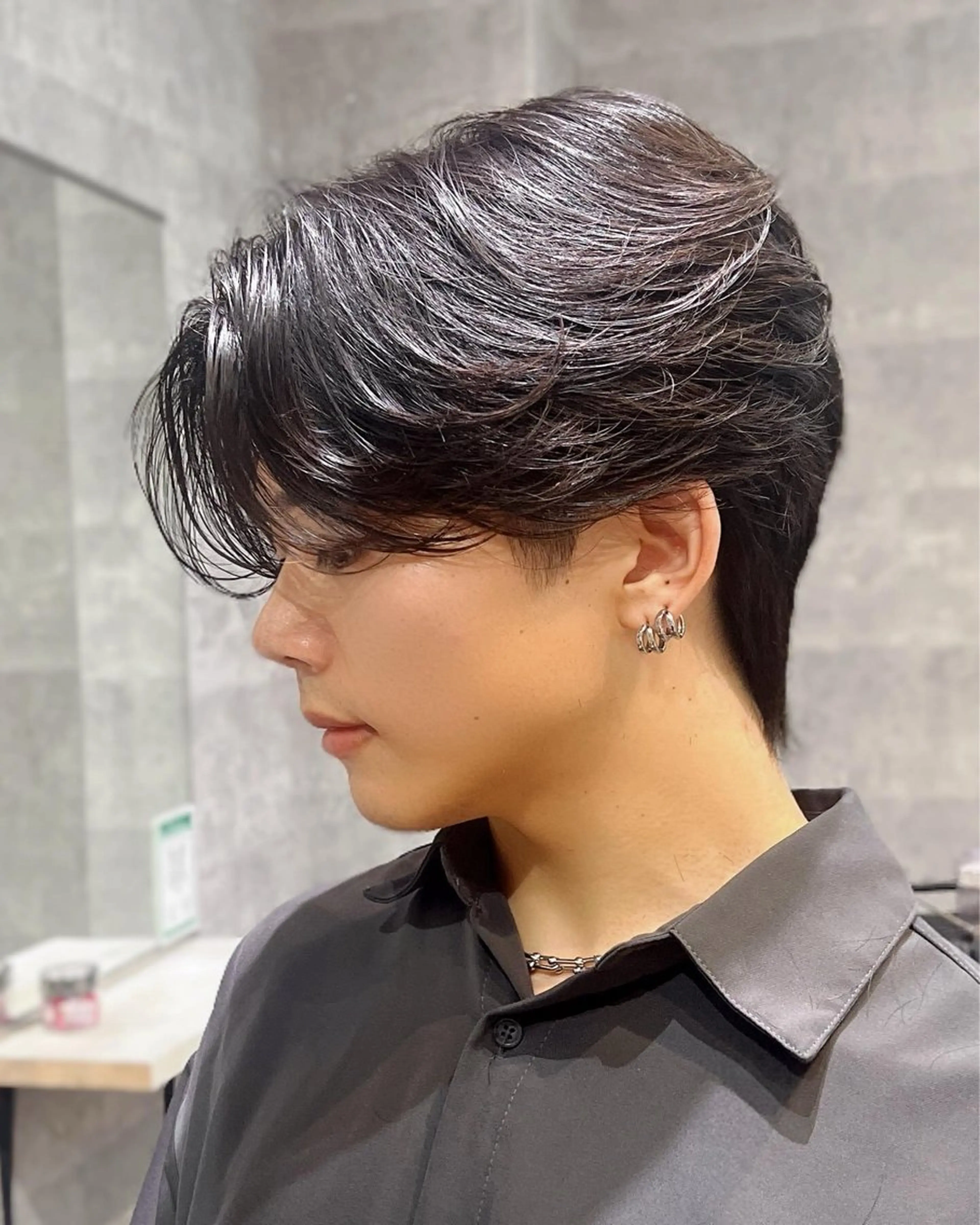 パーマ メンズ ダウンパーマ メンズパーマ カット パーマ NOVA天王寺 武元 裕聖のヘアスタイル