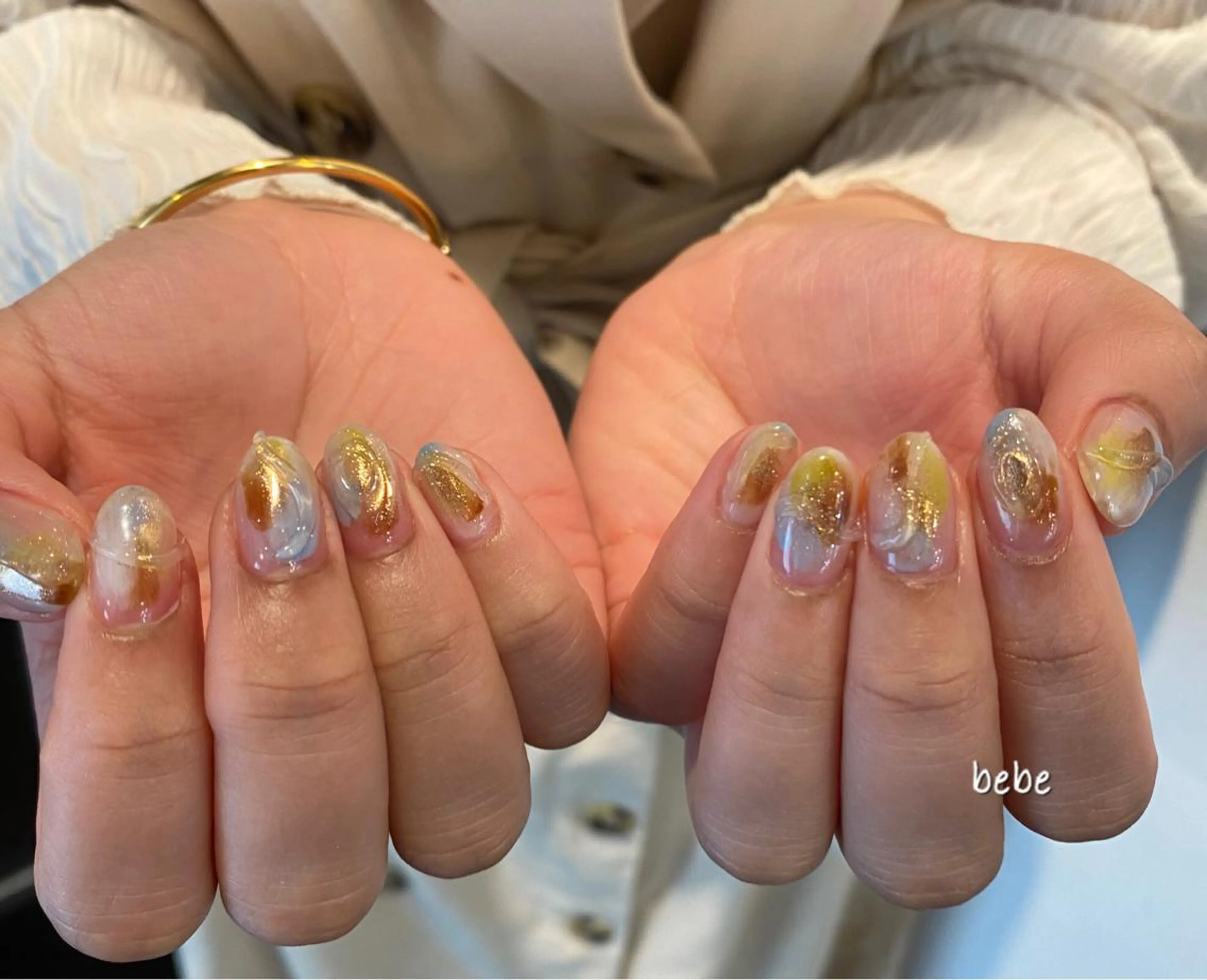 ネイル ニュアンスネイル ぷっくりネイル Ann nailのネイルデザイン