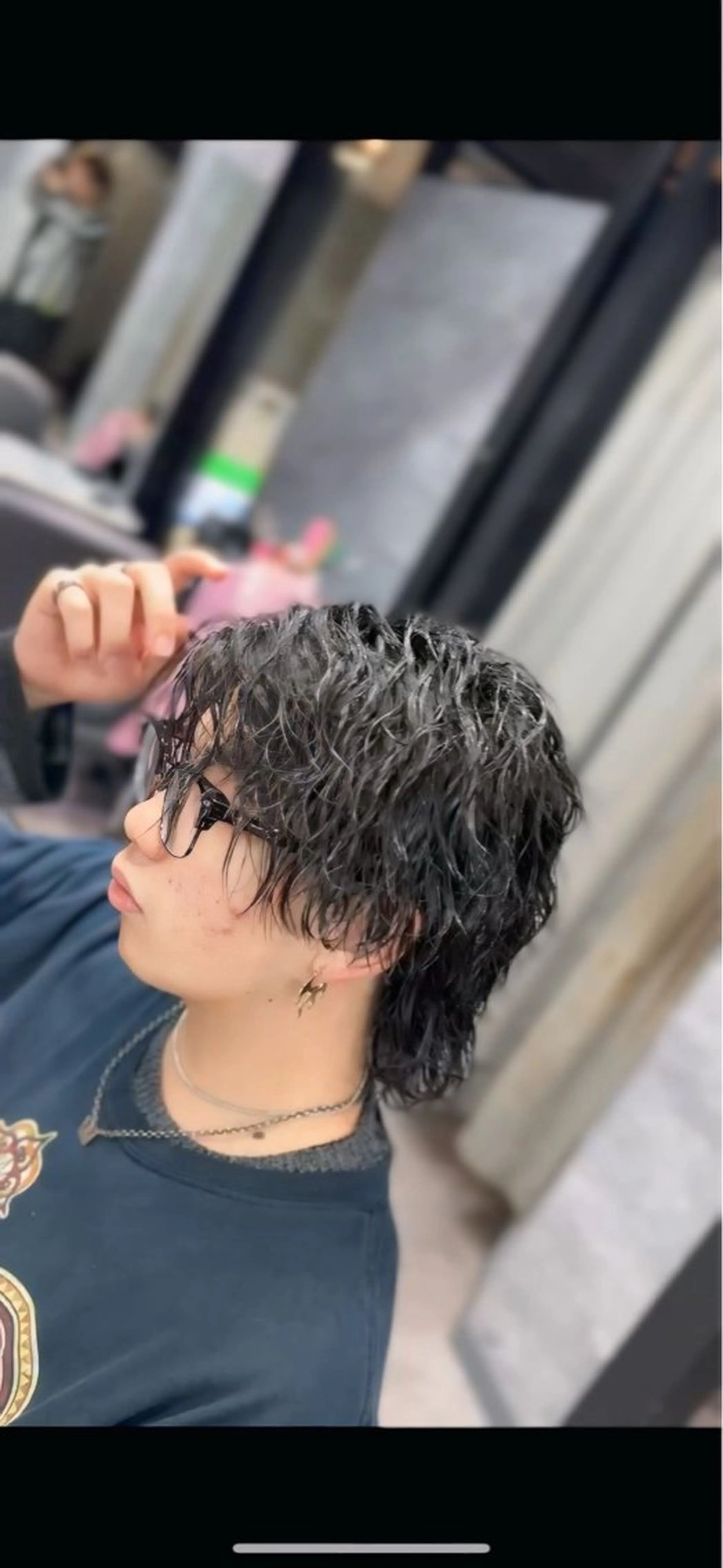 ショート パーマ メンズ カット パーマ 石田 大成のヘアスタイル