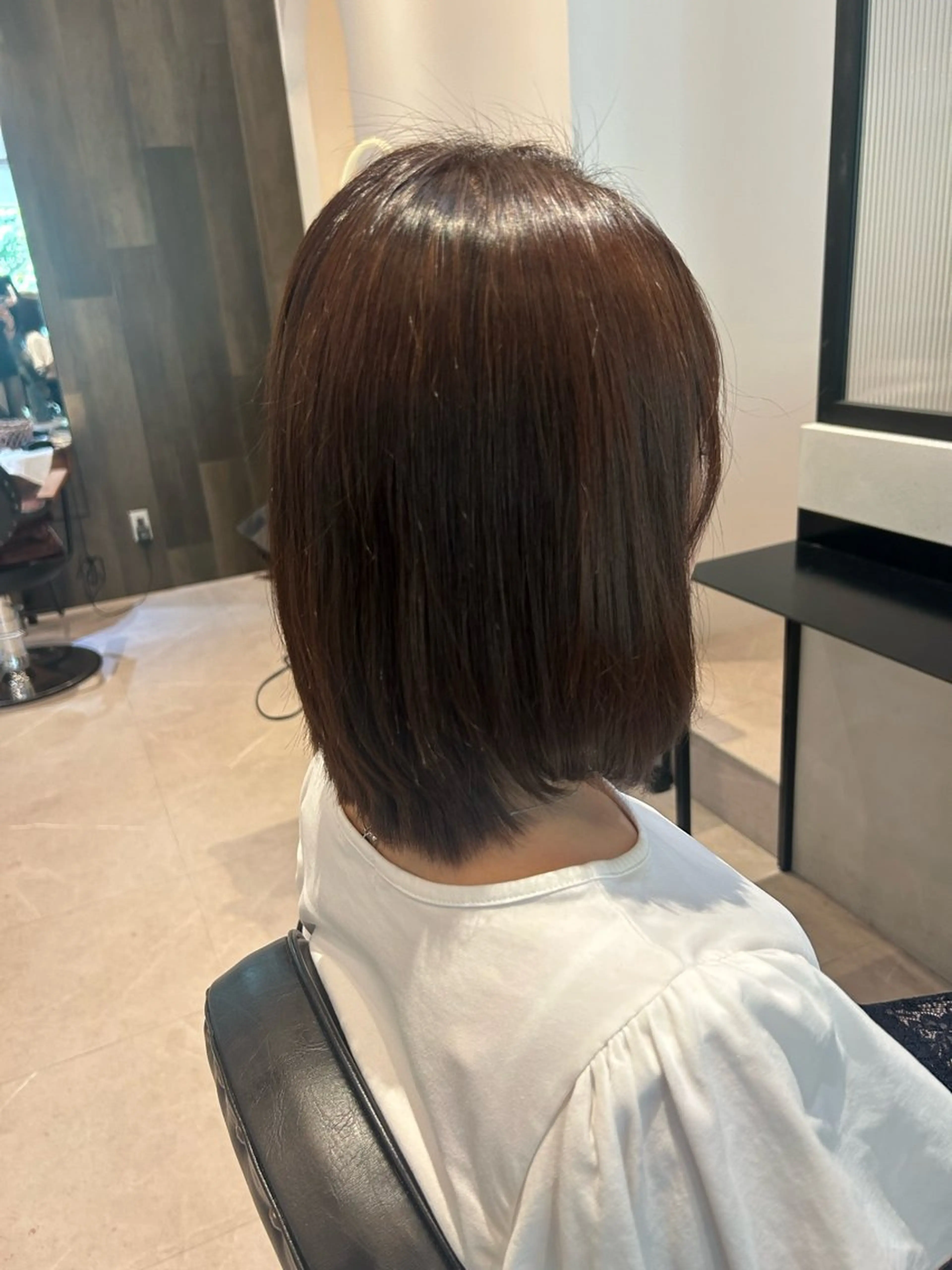 ミディアム カラー ヘアカラー トリートメント 縮毛矯正/カット/ 韓国ヘア/蛯原🍤のヘアスタイル