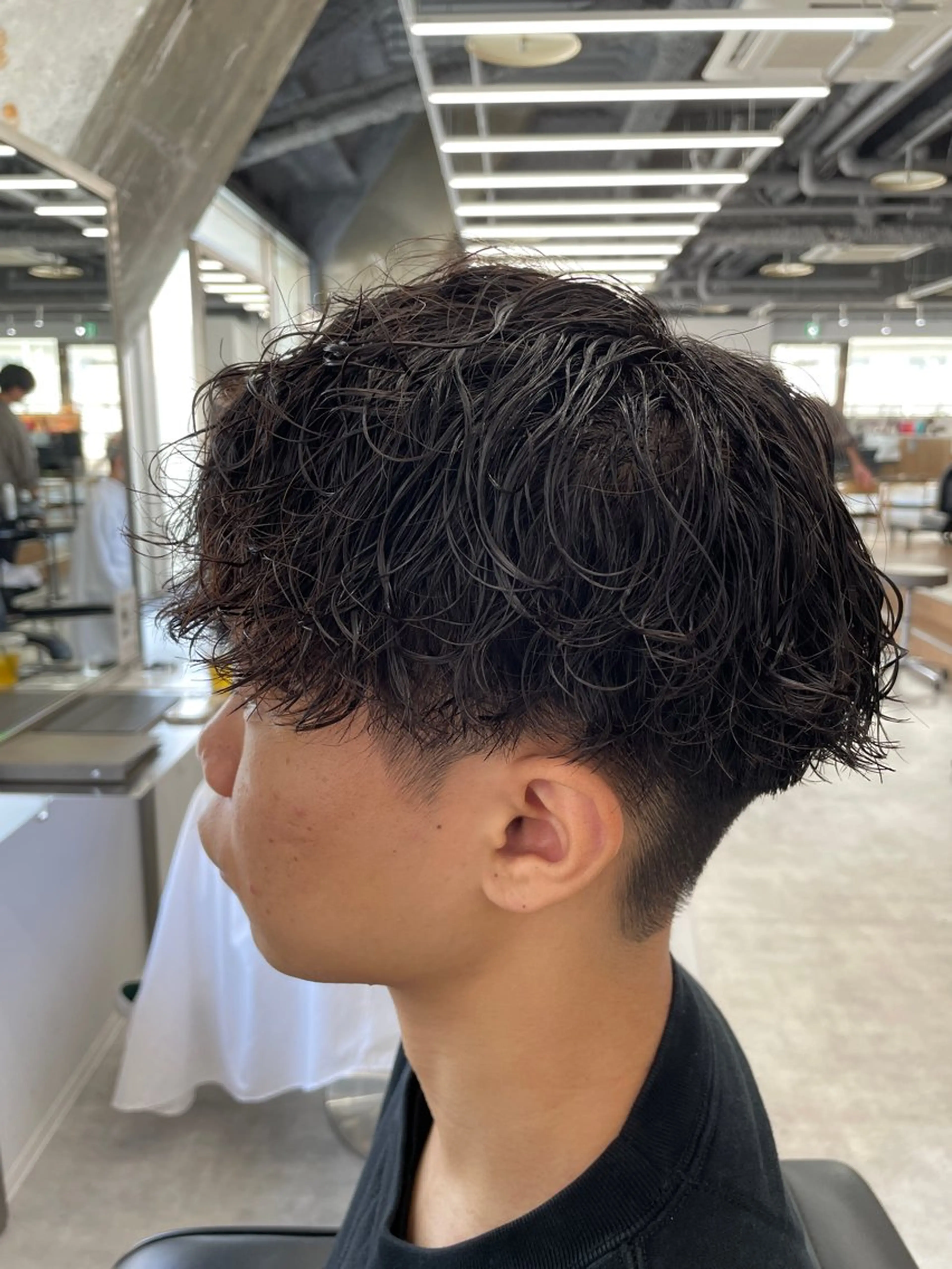 ショート パーマ メンズ カット パーマ メンズパーマ/新潟/ 万代／田崎亮🌟のヘアスタイル